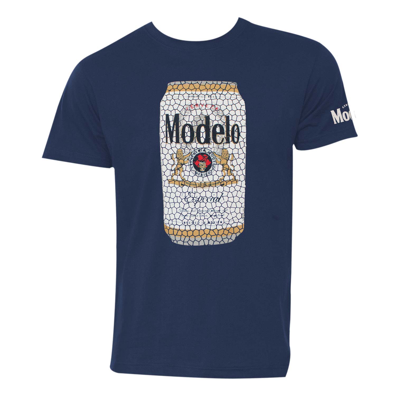 Modelo Stained Glass Can Men's Navy Blue T-Shirt