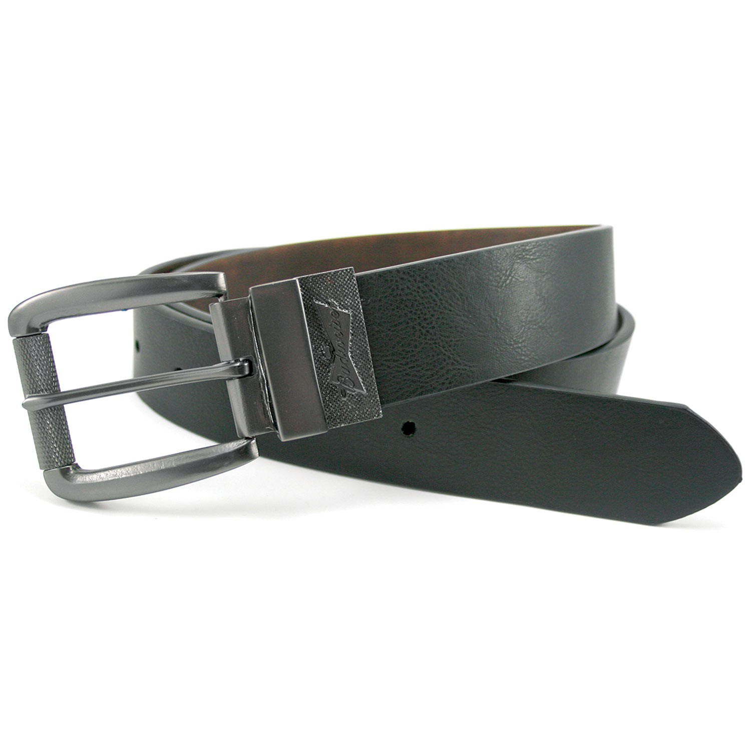 Budweiser Silver Buckle Reversible Belt