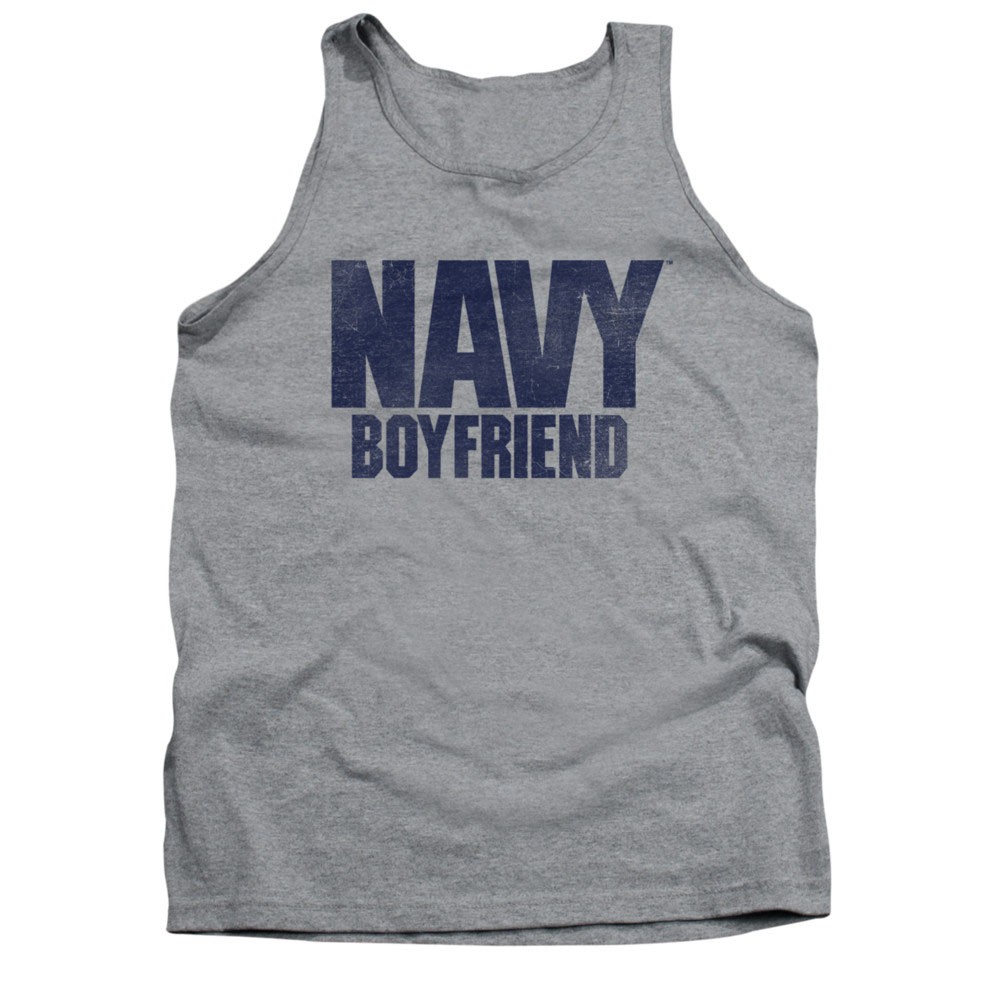 US Navy Boyfriend Gray Tank Top