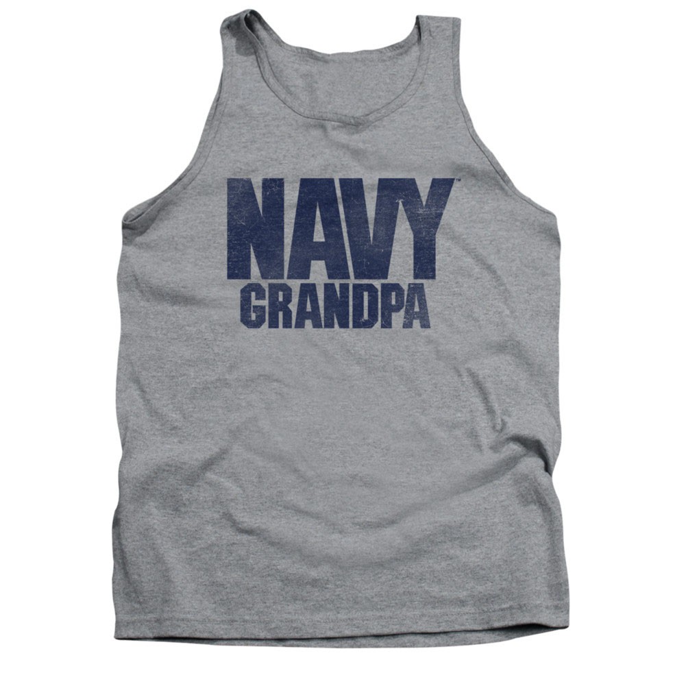 US Navy Grandpa Gray Tank Top