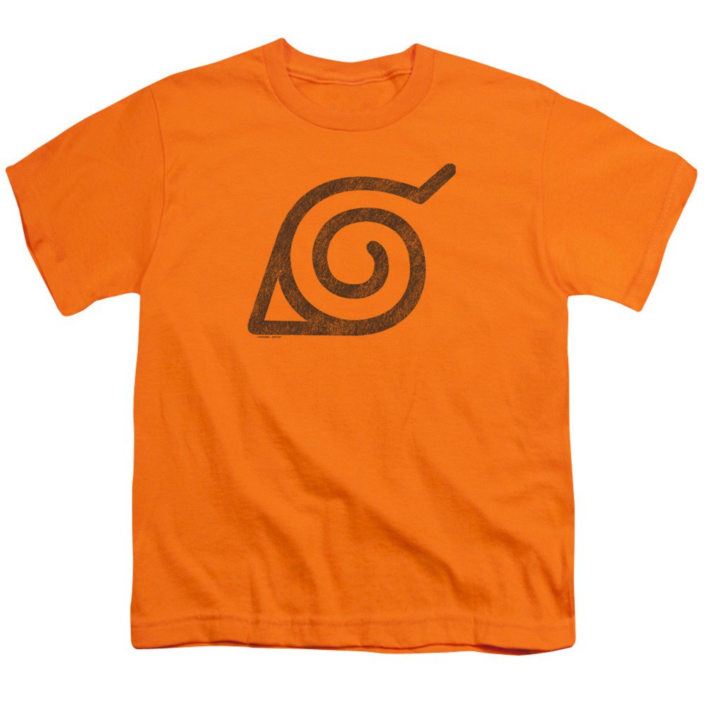Naruto Leaves Symbol Orange Youth Tshirt