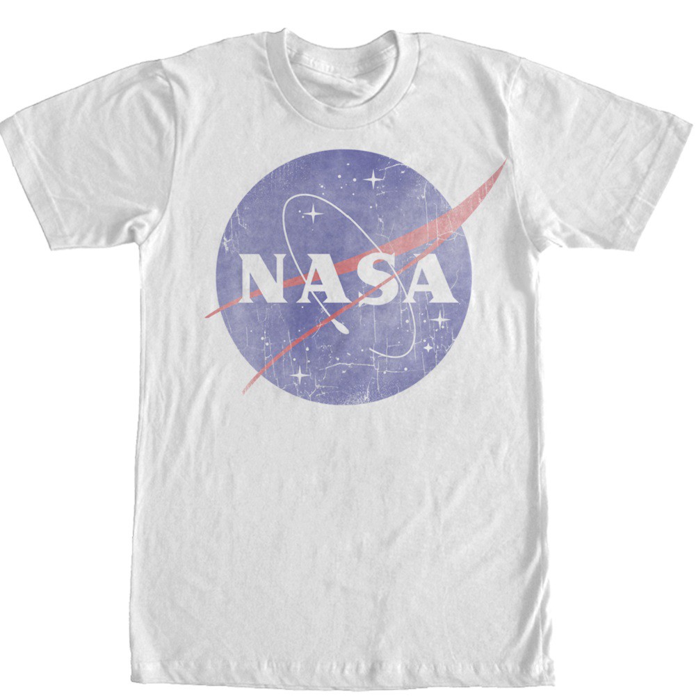NASA Classic Logo Men's White T-Shirt