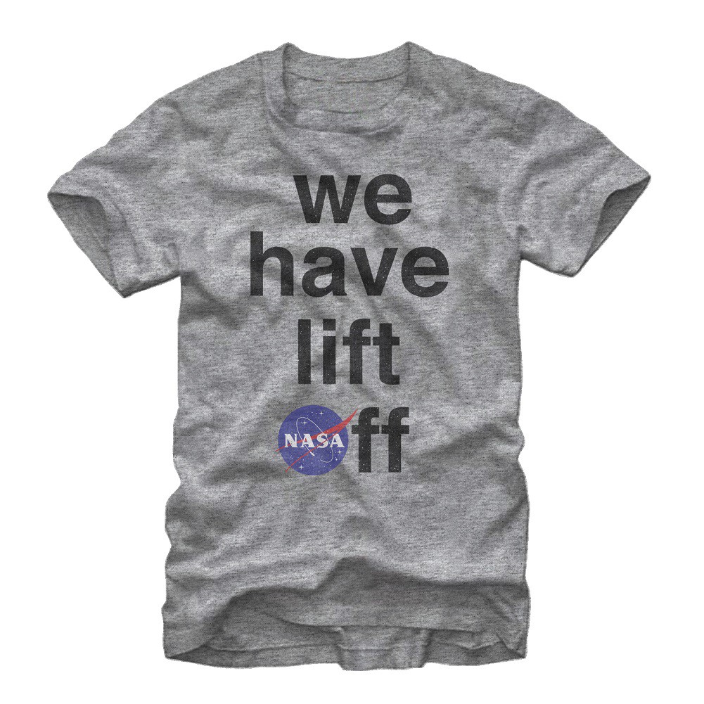 NASA We Have Lift Off Men's Grey T-Shirt