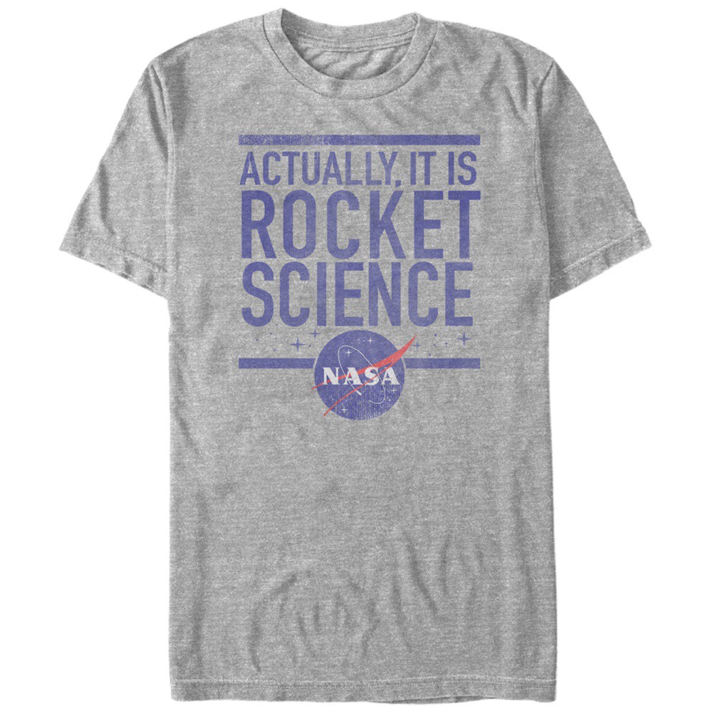 NASA Rocket Science Men's Grey T-Shirt
