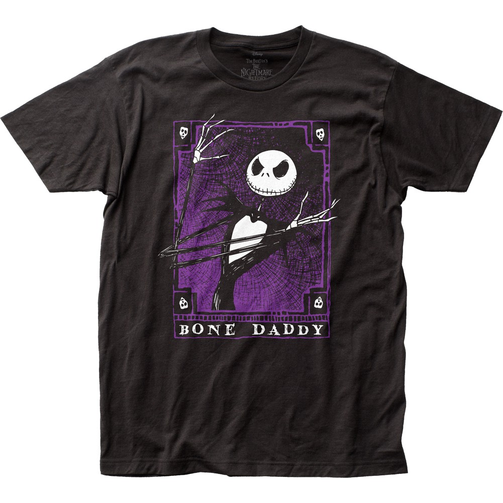 Nightmare Before Christmas Bone Daddy Black Tee Shirt