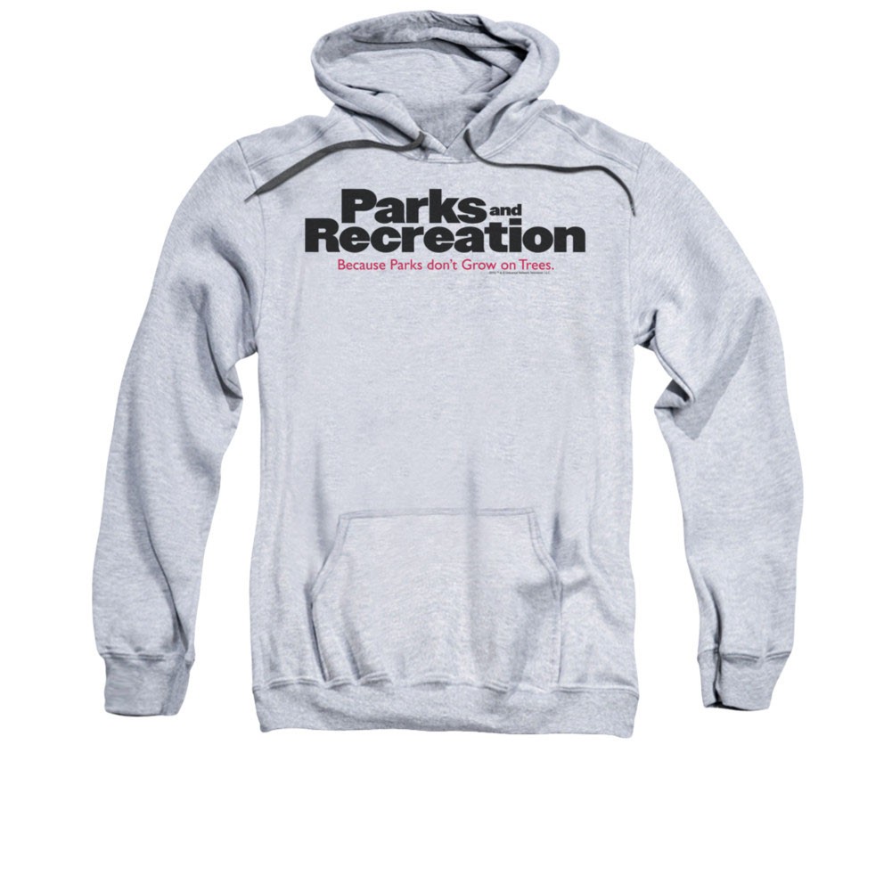 Parks And Recreation Logo Gray Pullover Hoodie