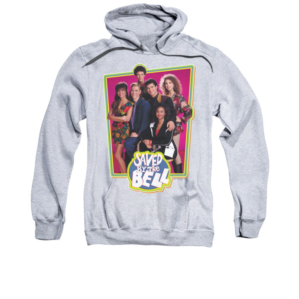Saved By The Bell Cast Gray Pullover Hoodie