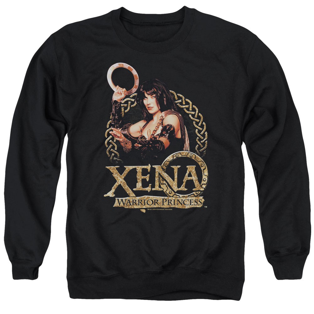 Xena Royalty Black Crew Neck Sweatshirt