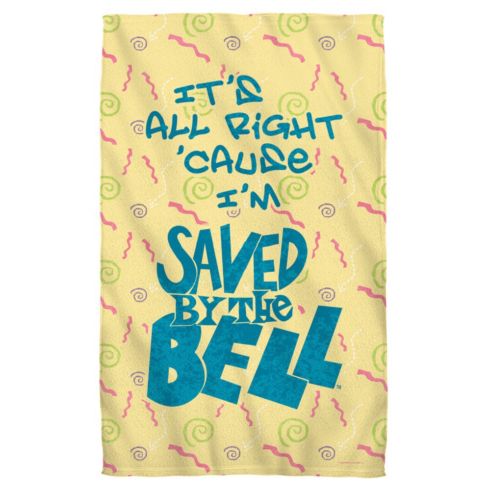 Saved By The Bell Logo Beach Towel