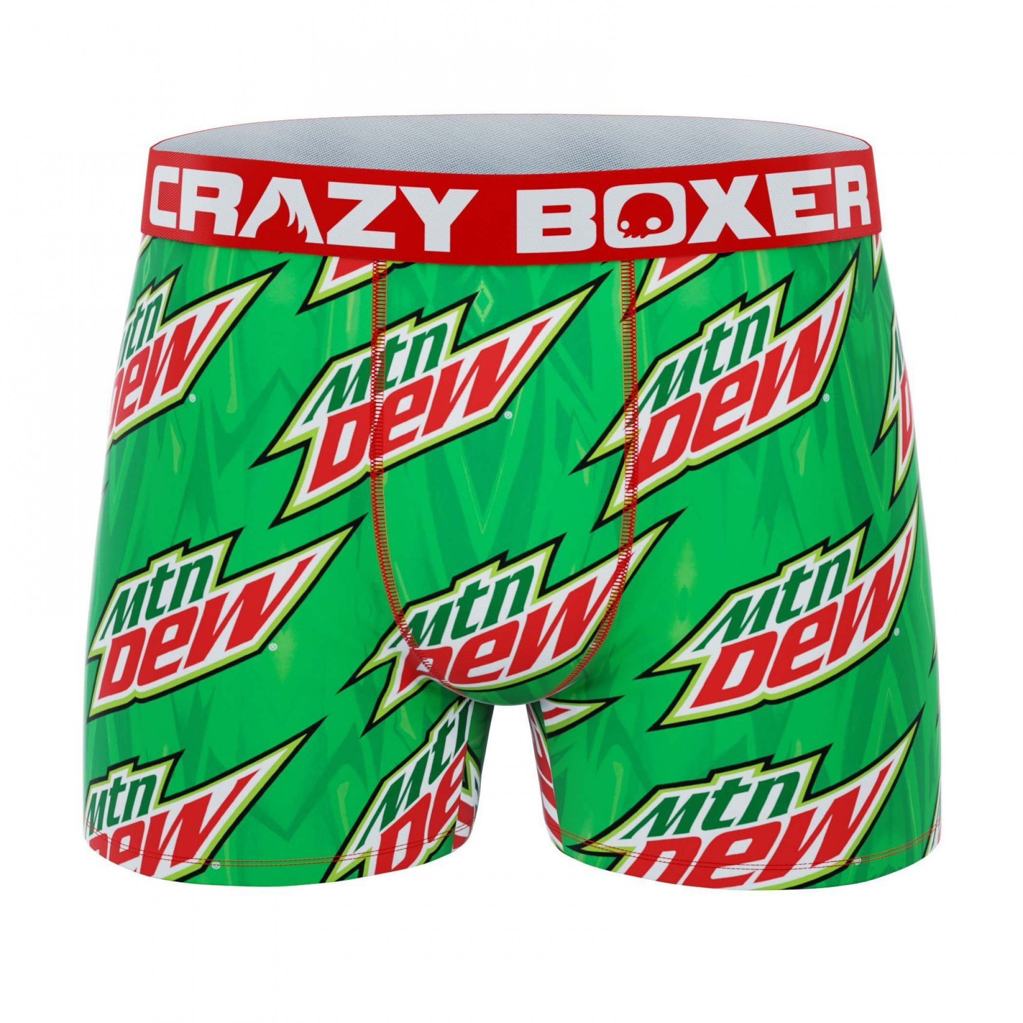 Crazy Boxer Mountain Dew Print Men's Boxer Briefs 2-Pack