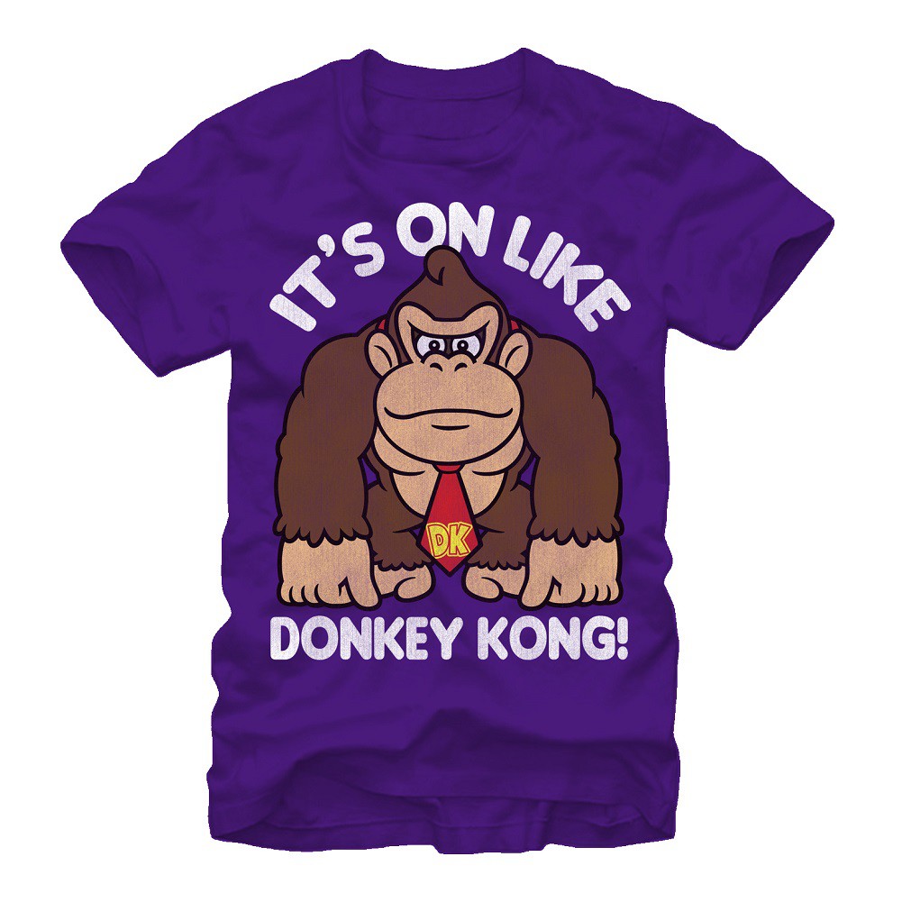 Donkey Kong On Like Donkey Kong Men's Purple T-Shirt
