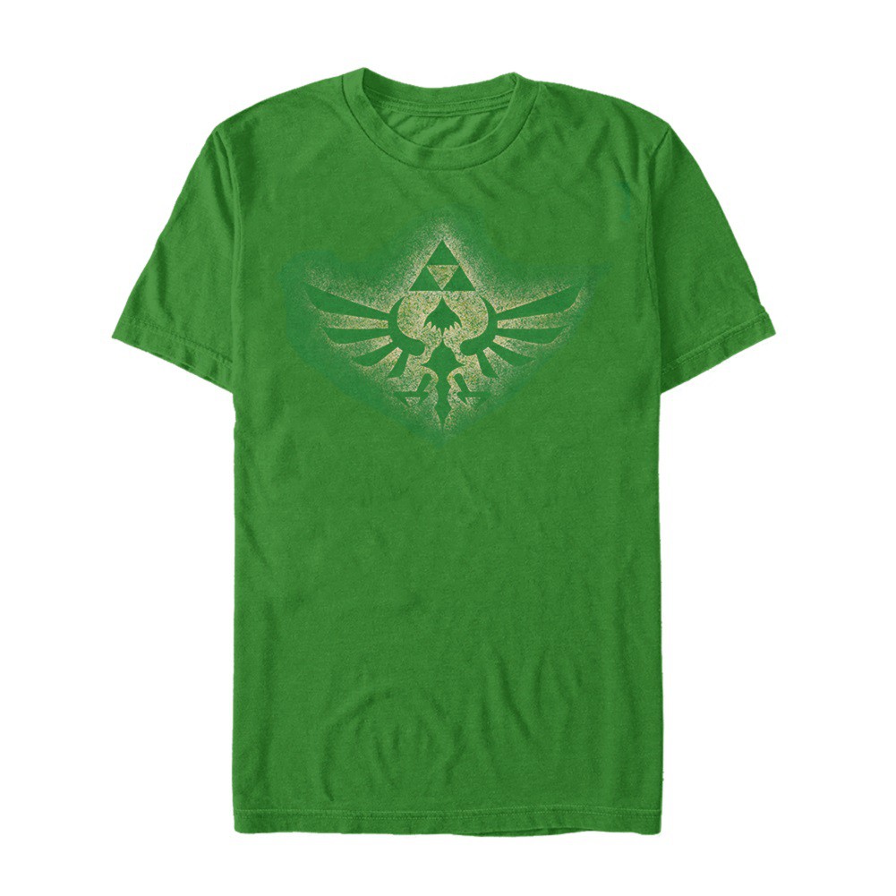 Legend of Zelda Triforce Spray Men's Green T-Shirt
