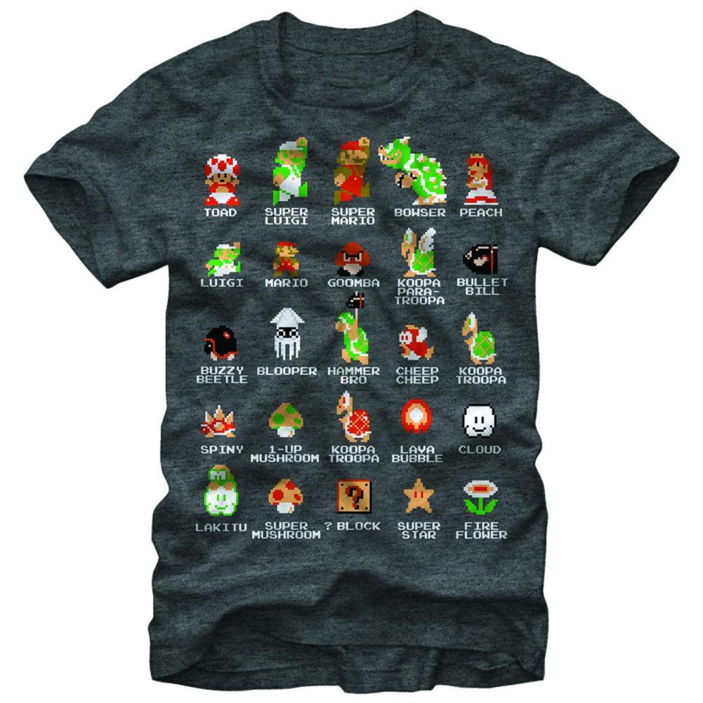 Nintendo Pixel Cast Tshirt
