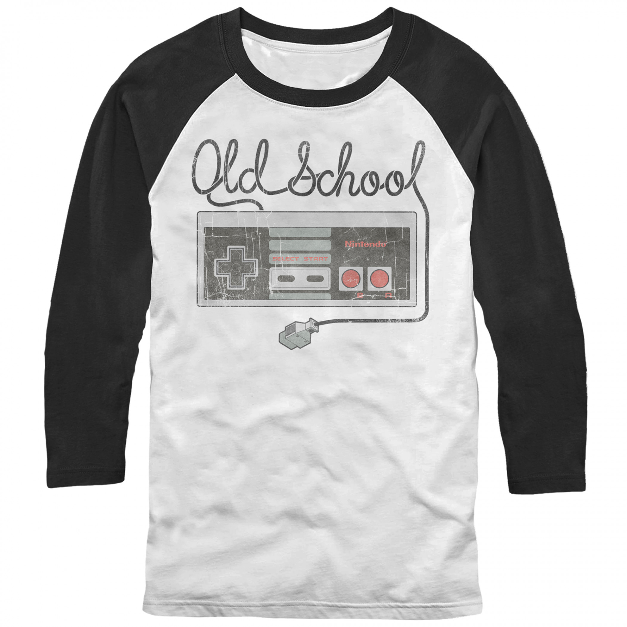 Nintendo Old School NES Controller 3/4 Sleeve Raglan T-Shirt