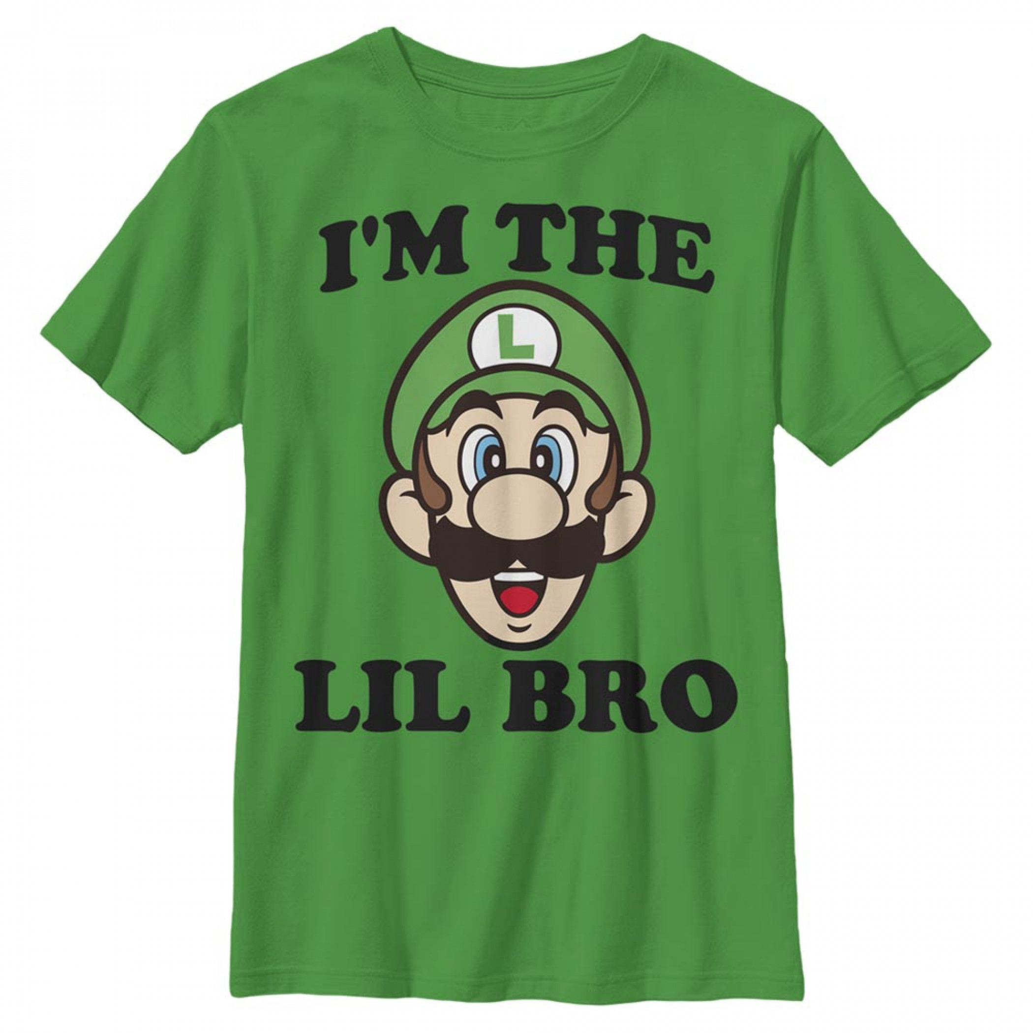 Super Mario Bros. Luigi I'm The Lil Bro Youth T-Shirt