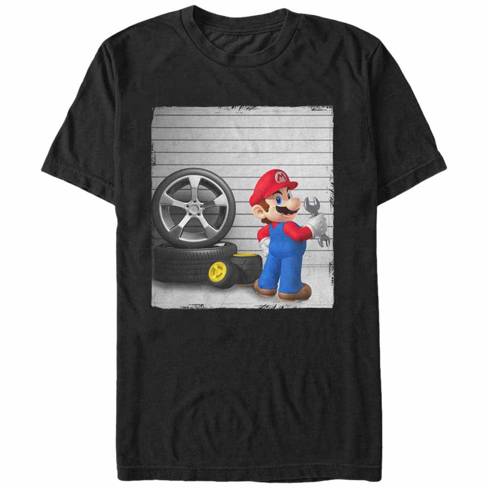 Nintendo Mario Garage Black T-Shirt