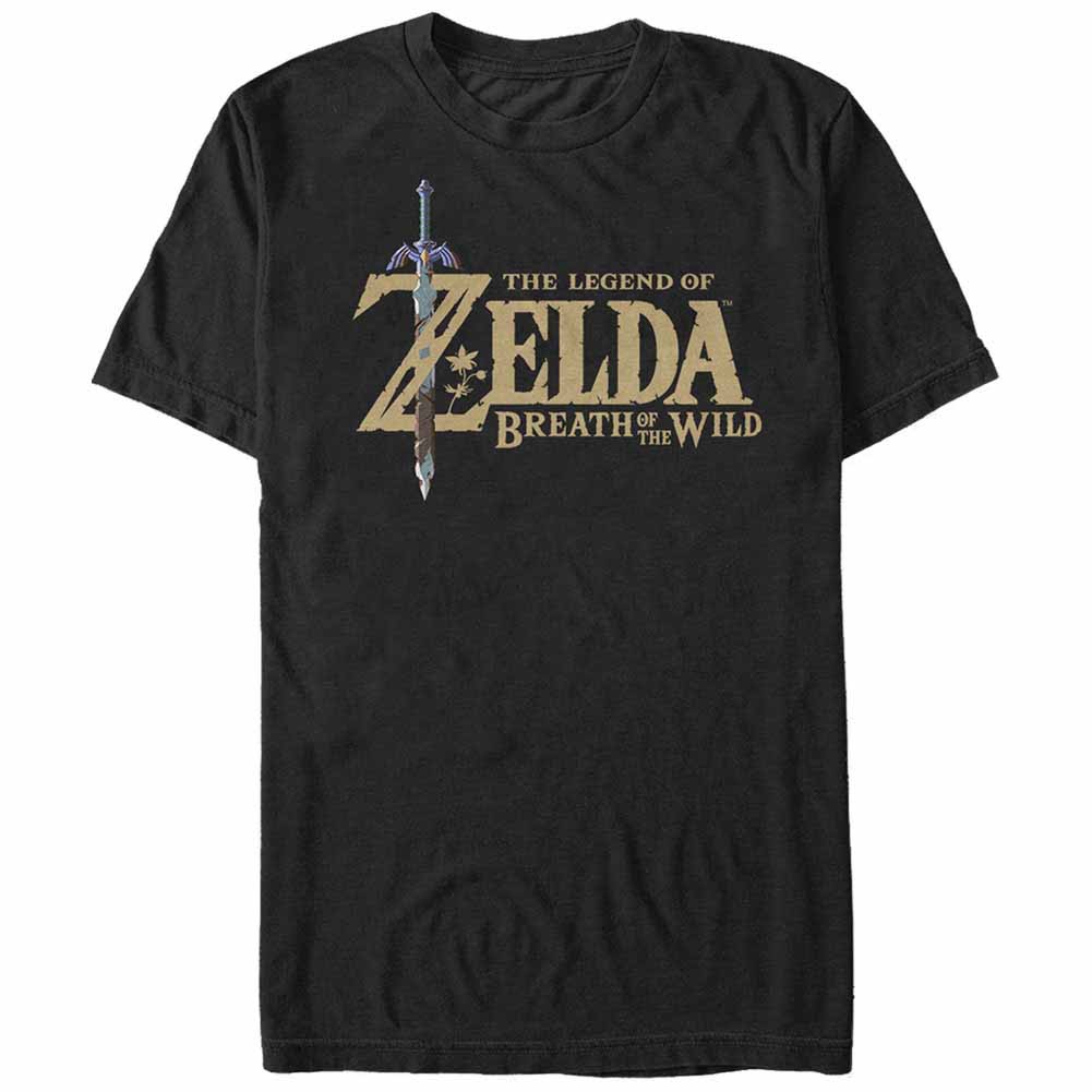 Nintendo Legend of Zelda Breath of the Wild Logo Black T-Shirt