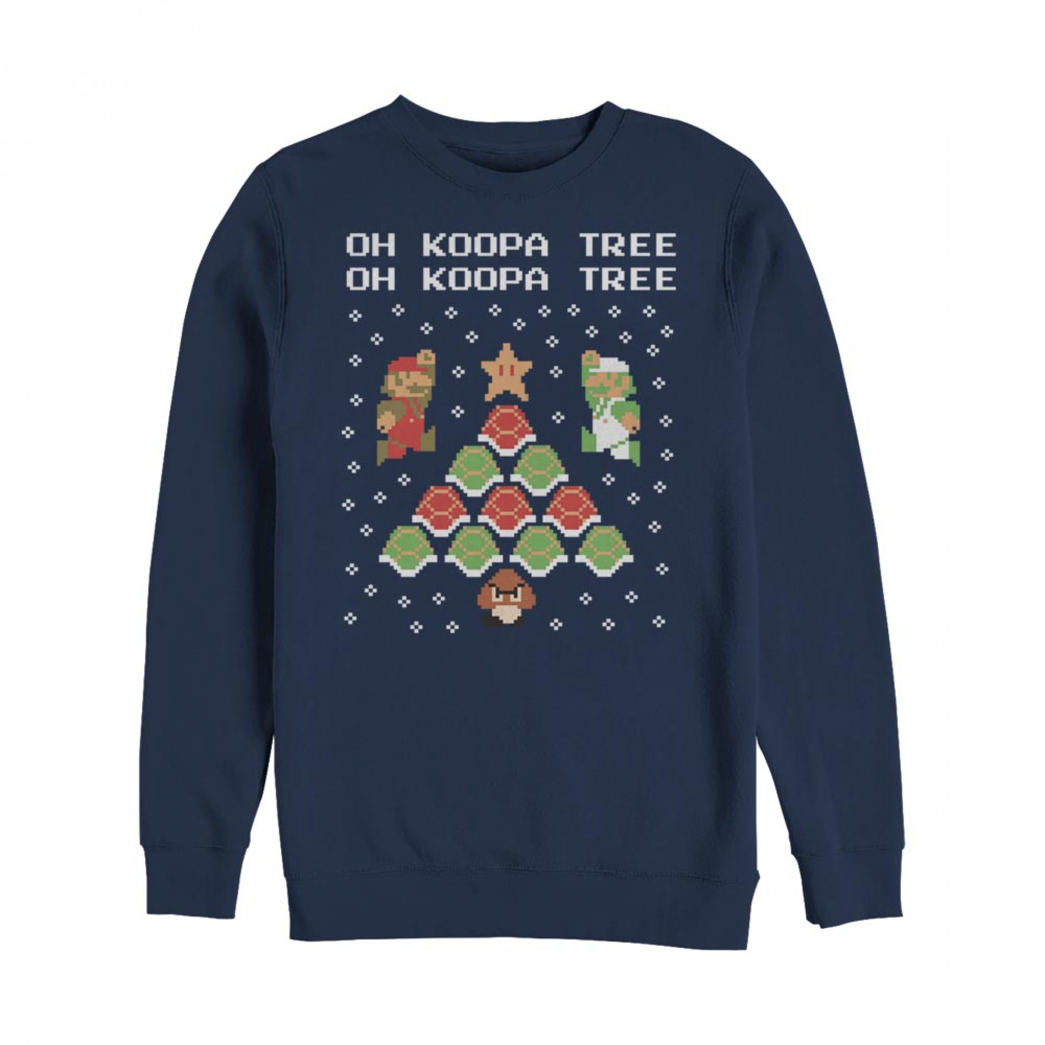 Nintendo Super Mario Oh Koopa Tree Ugly Christmas Sweatshirt