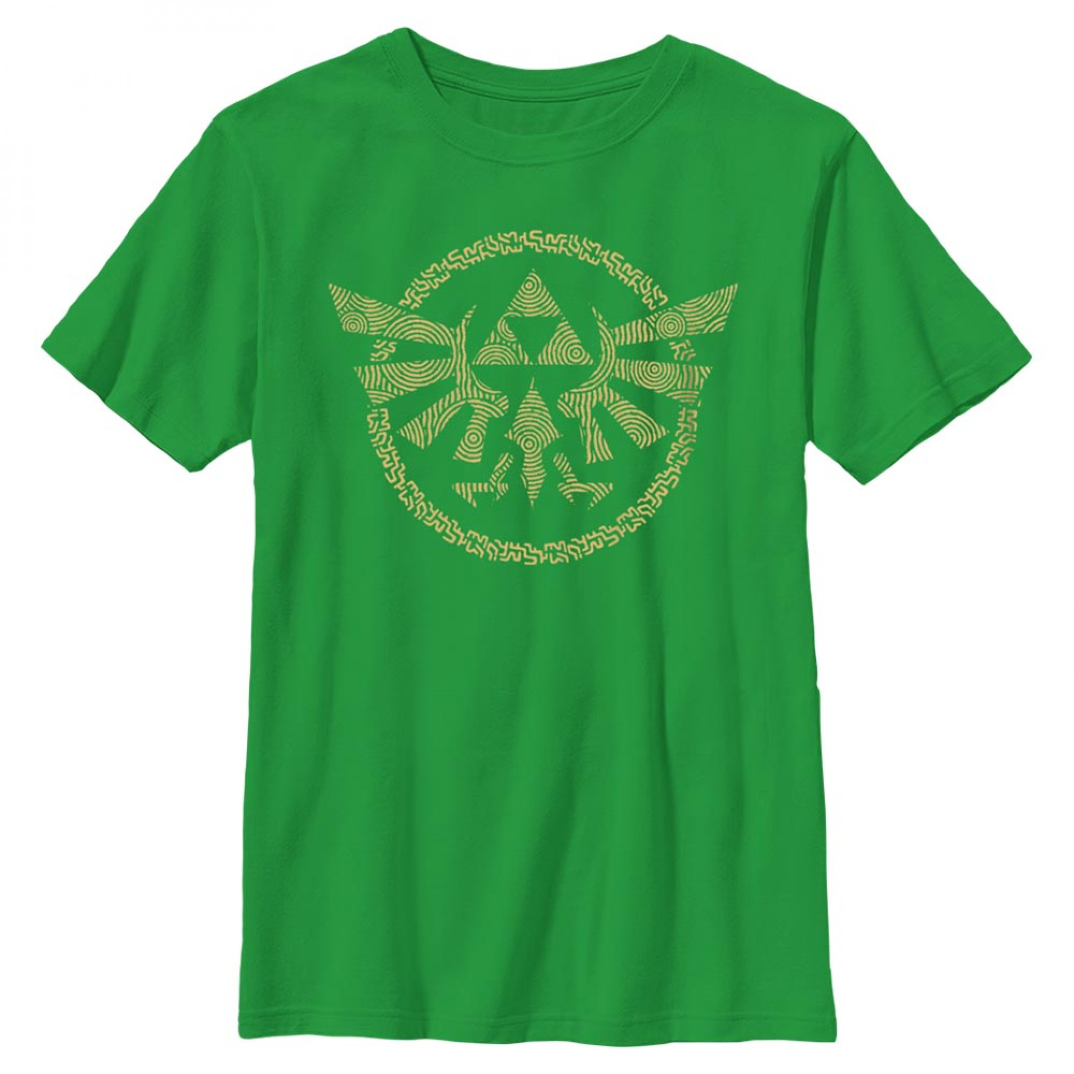 The Legend of Zelda Tears of The Kingdom Hyrule Crest Green T-Shirt