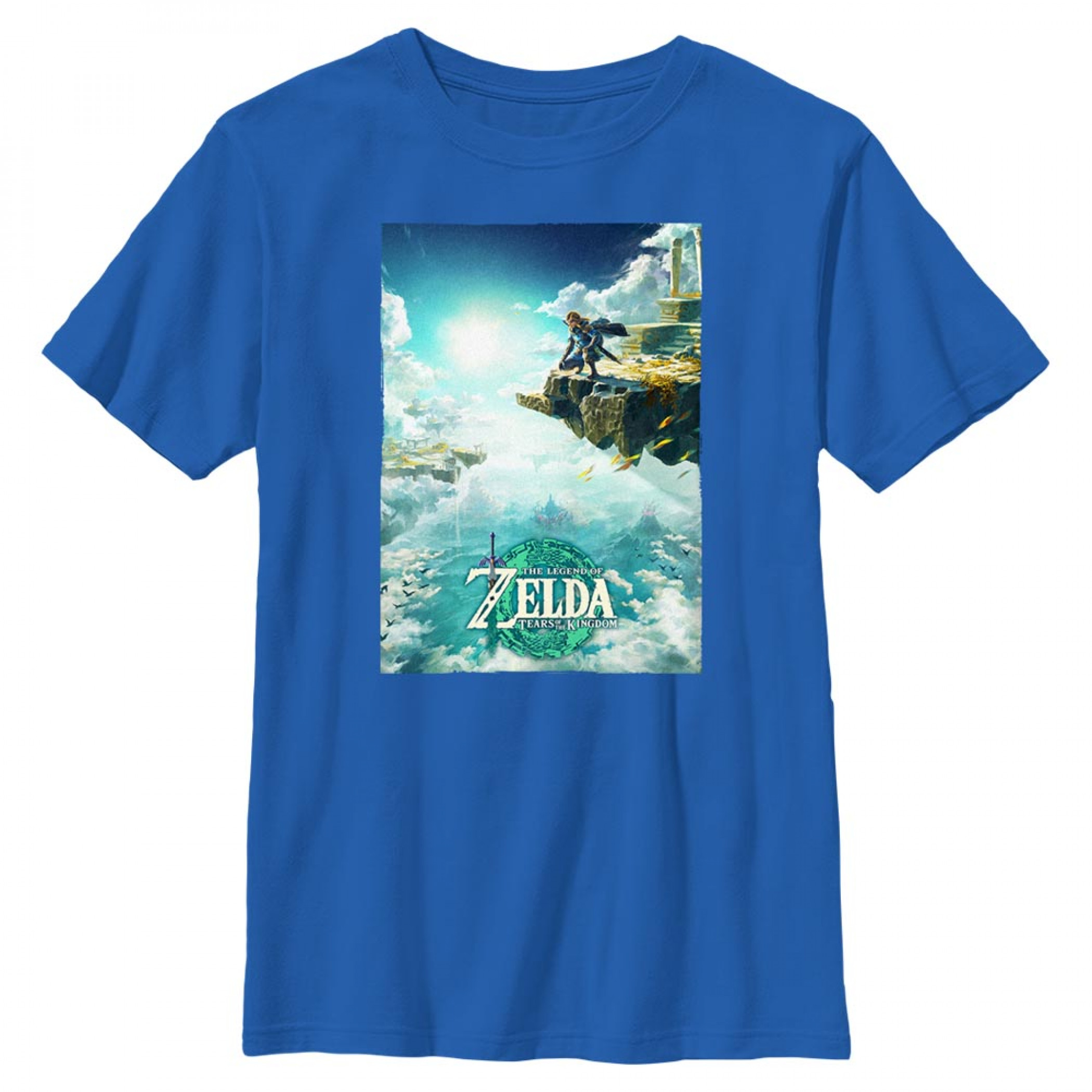 The Legend of Zelda Tears of The Kingdom Box Art Youth T-Shirt
