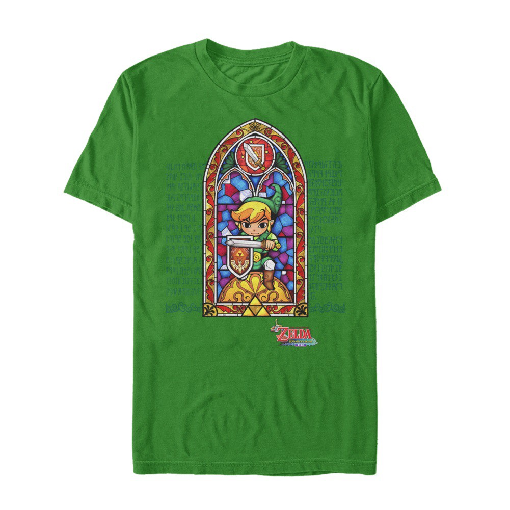 Legend of Zelda Stained Glass Green Men's T-Shirt