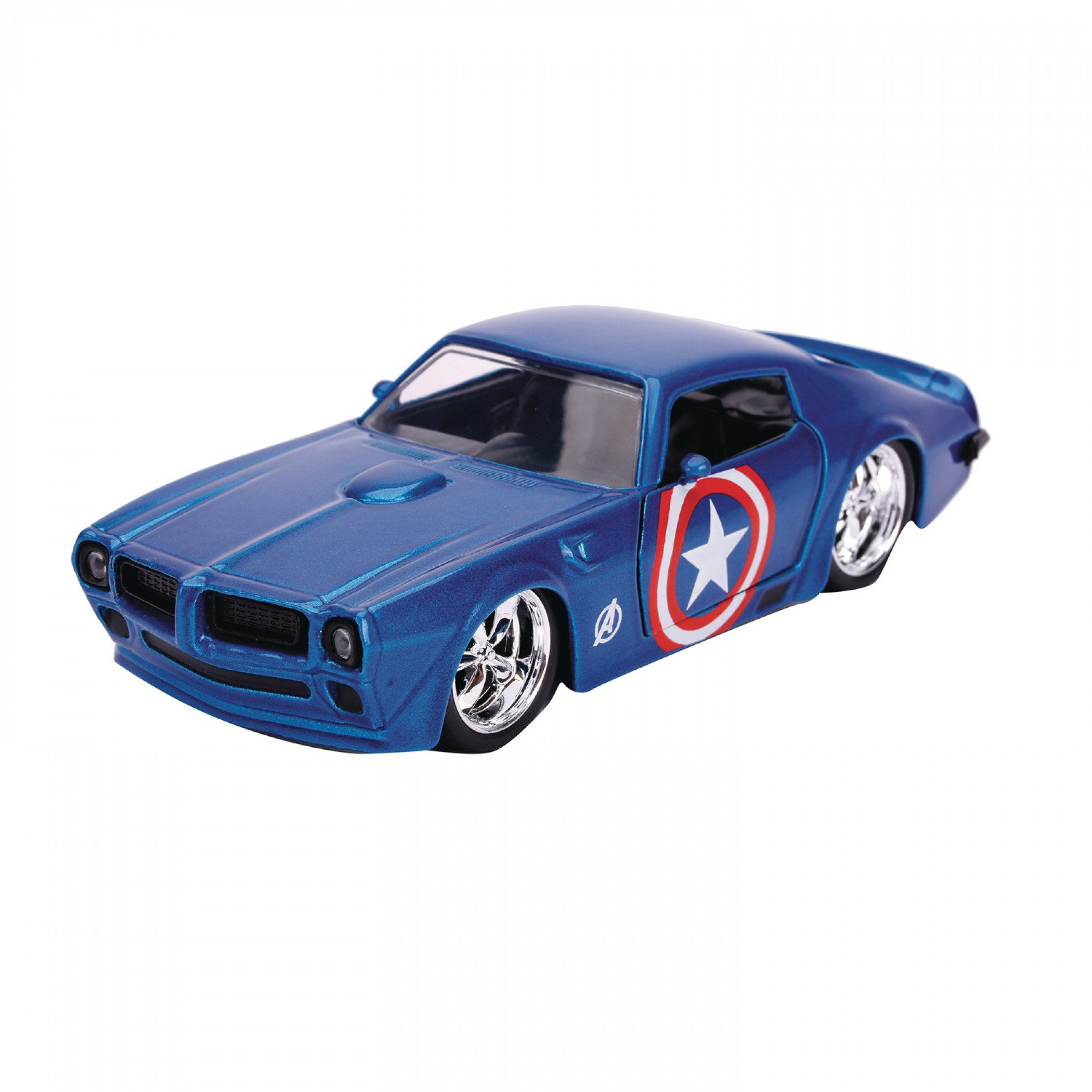 Captain America 1972 Pontiac Firebird Diecast Metal 5" Movie Car by Jada Toys