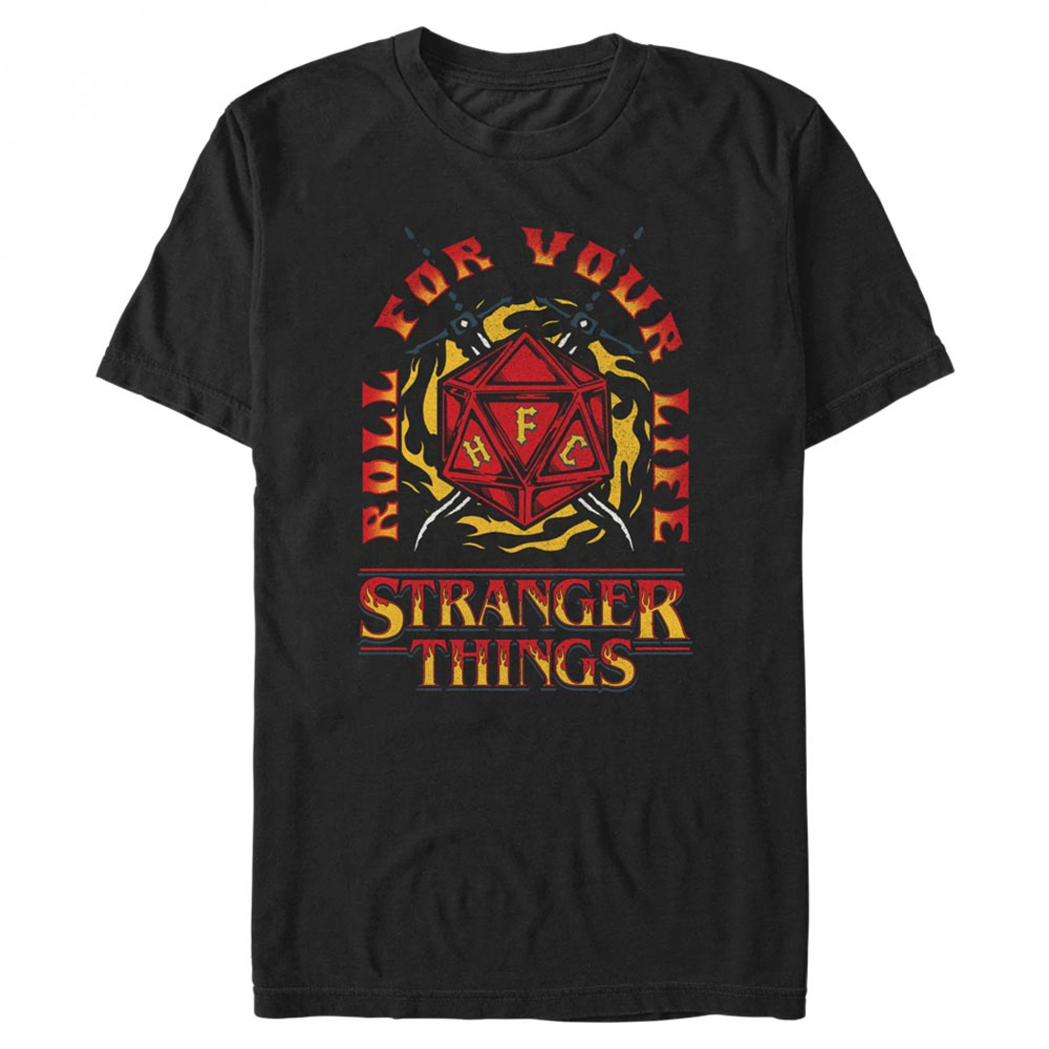Stranger Things Roll For Your Life Hellfire Club T-Shirt