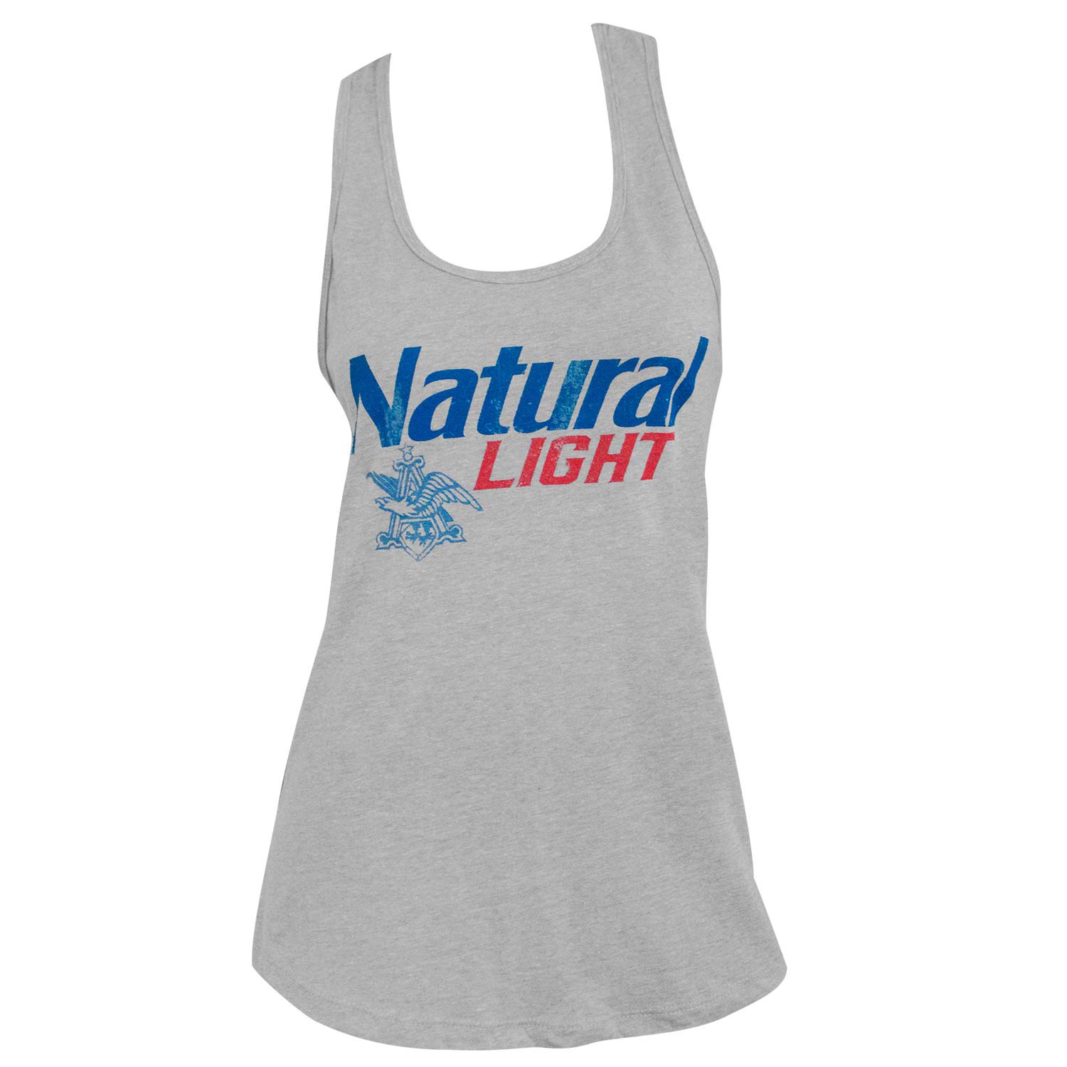 Natural Light Logo Racerback Women's Grey Tank Top