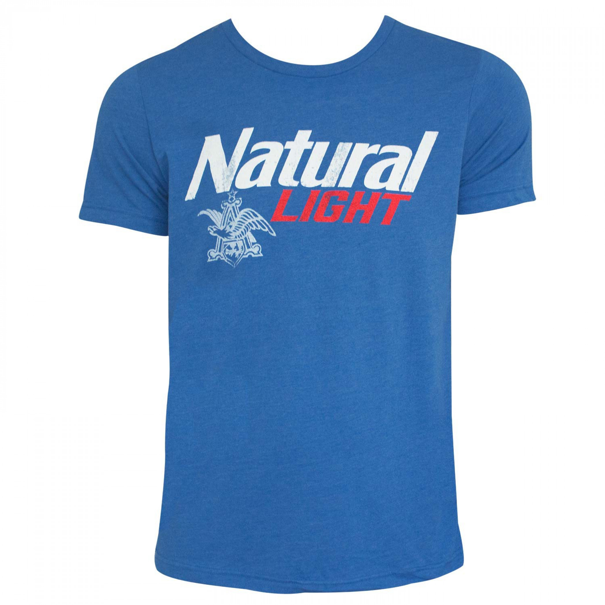 Natural Light Logo Men's Heather Blue T-Shirt