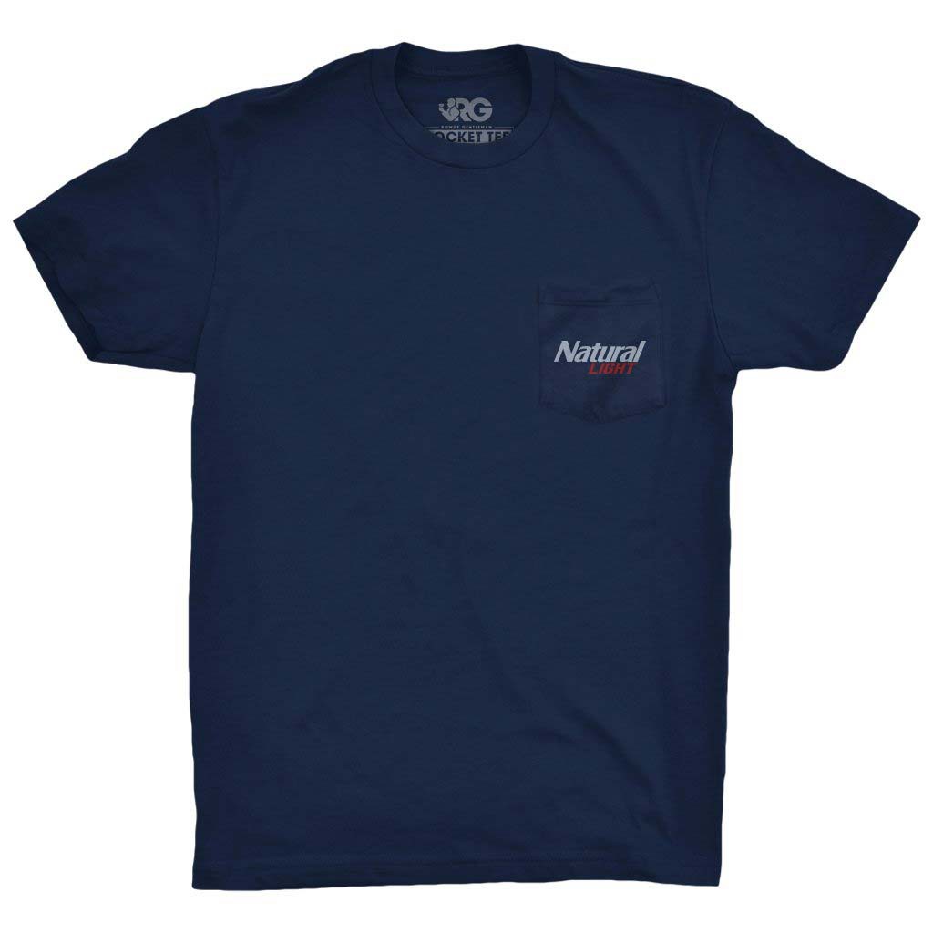 Natty Light Natural History Rowdy Gentleman Navy Blue Men's T-Shirt