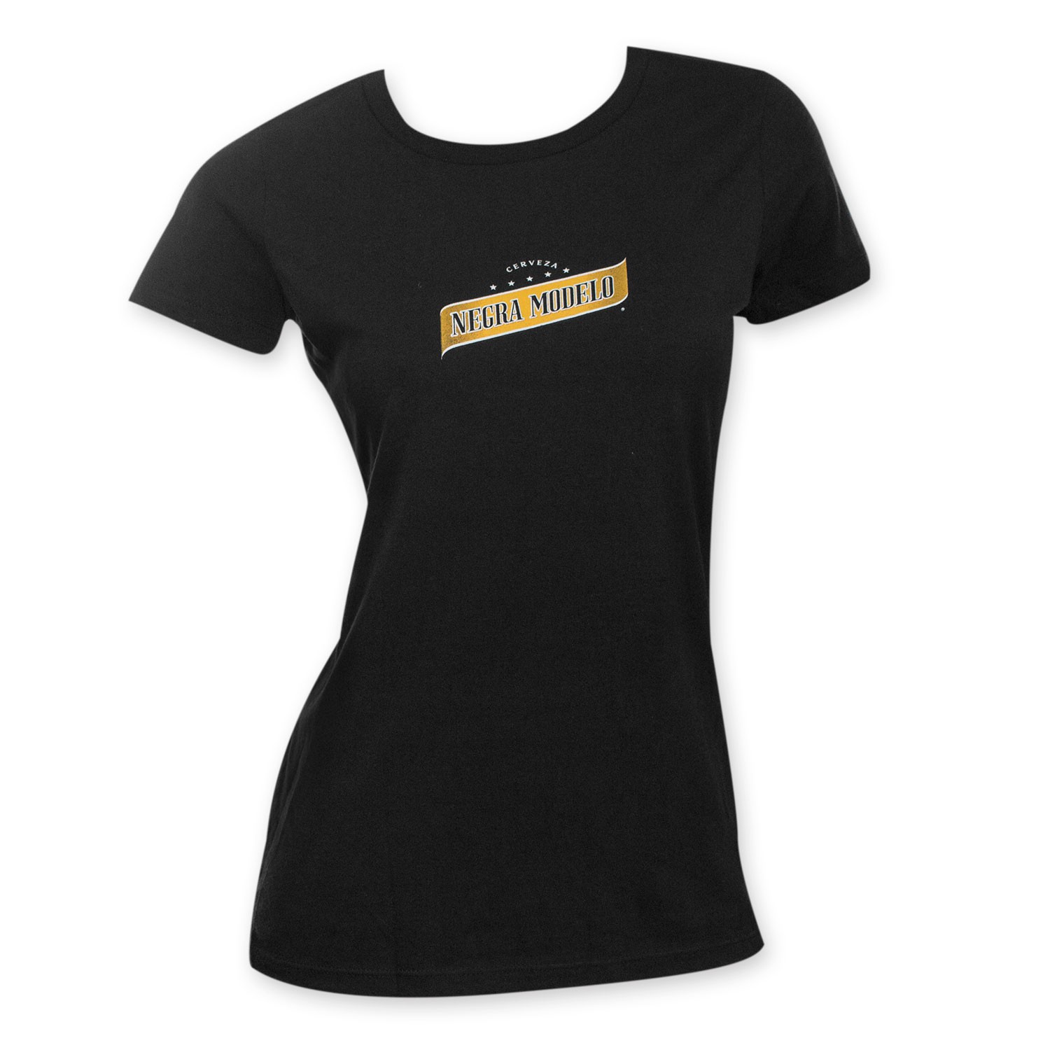 Negra Modelo Women's Black Beer Logo T-Shirt