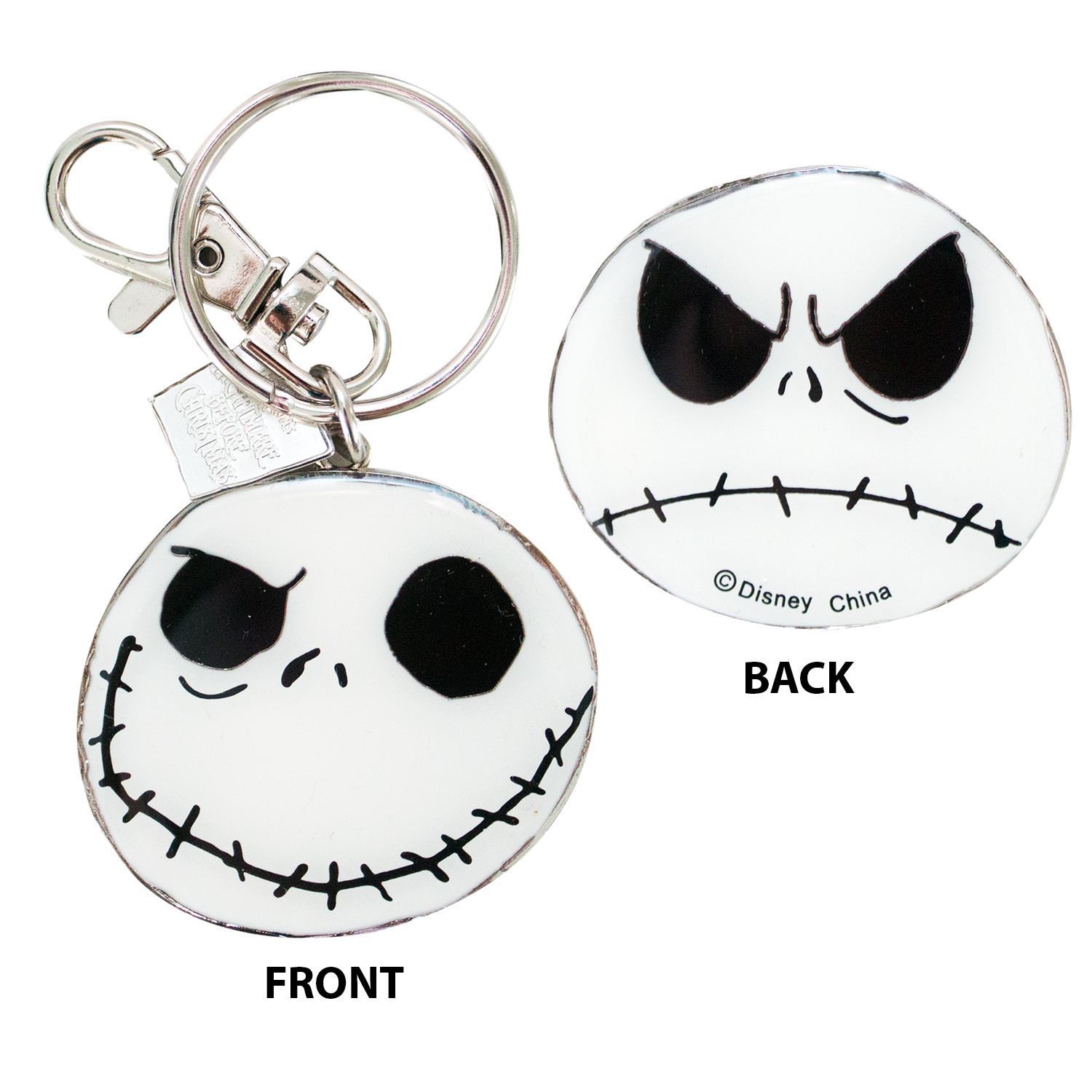 Nightmare Before Christmas Two-Sided Jack Keychain