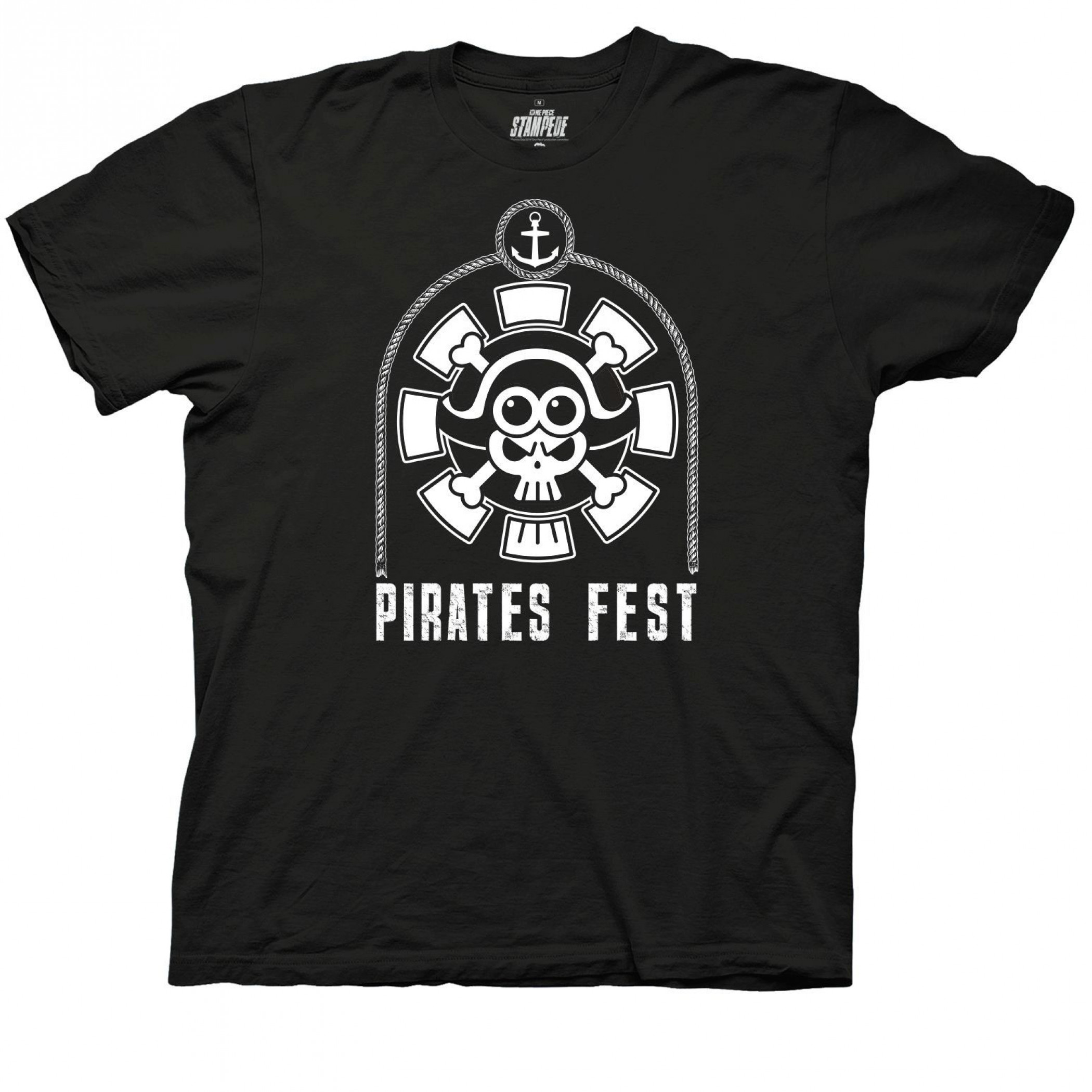 One Piece Stampede Pirate Expo Logo With Rope Crew T-Shirt