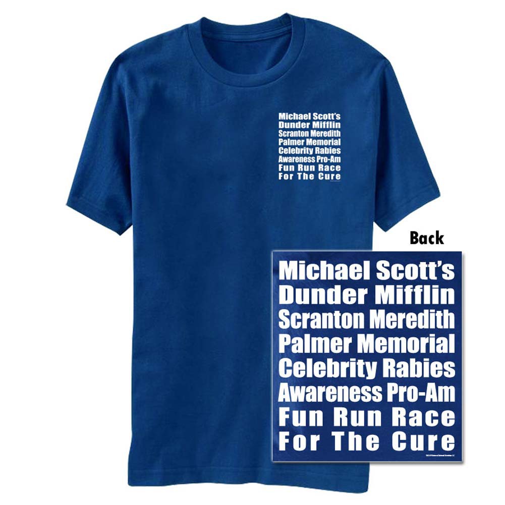 The Office Race Royal Blue Men's Graphic T-Shirt