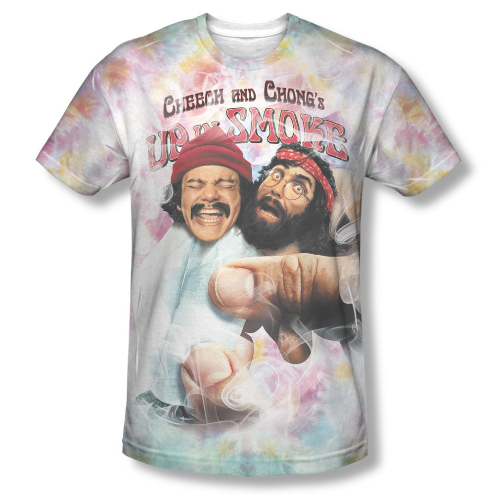 Cheech & Chong Up In Smoke Fried Tie Dyed Sublimation T-Shirt