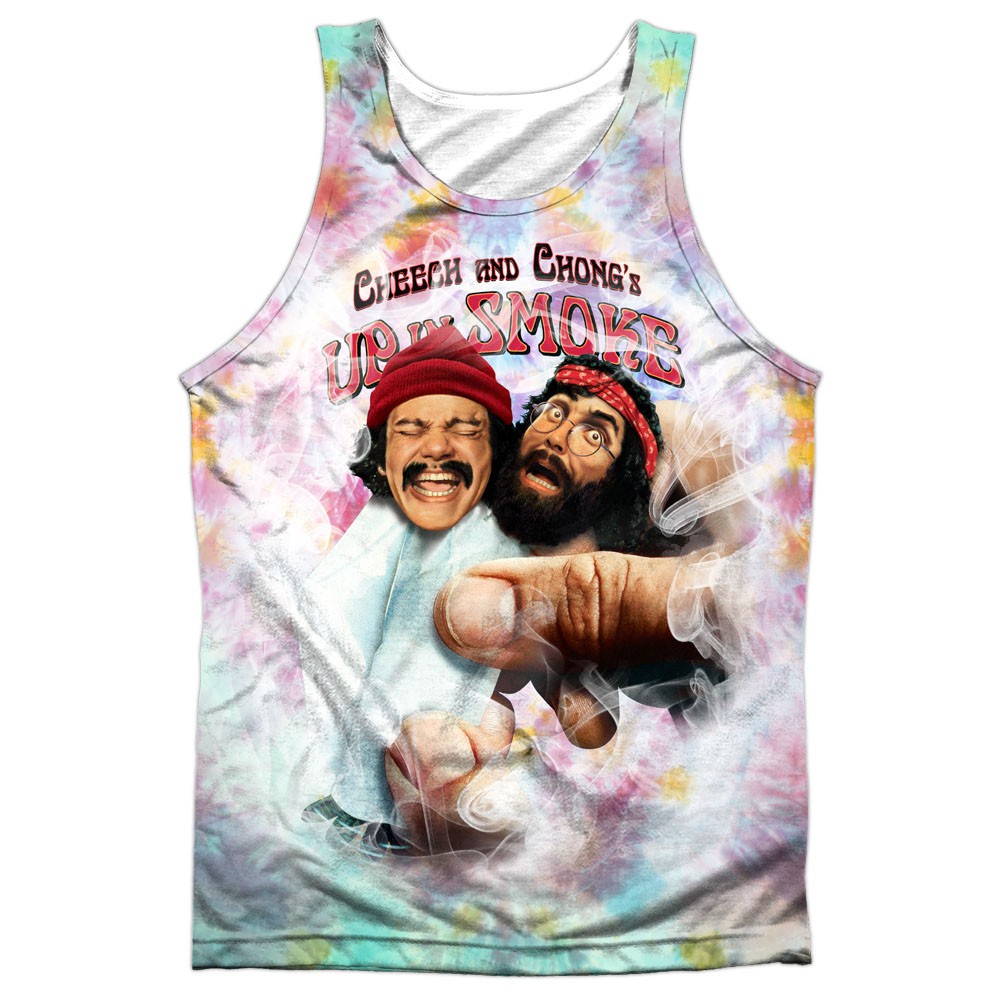 Cheech & Chong Up In Smoke White Sublimation Tank Top