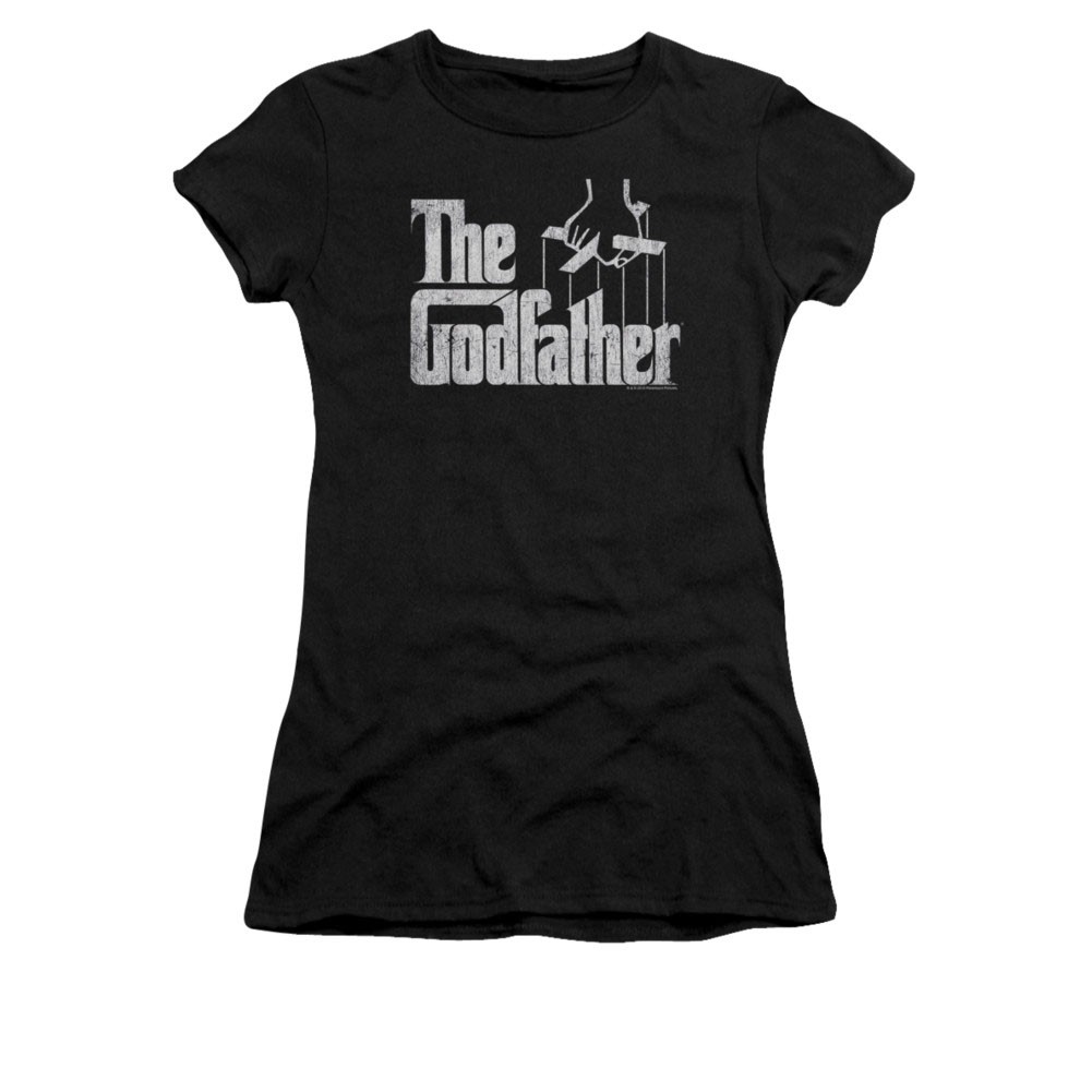 The Godfather Logo Black Juniors T-Shirt