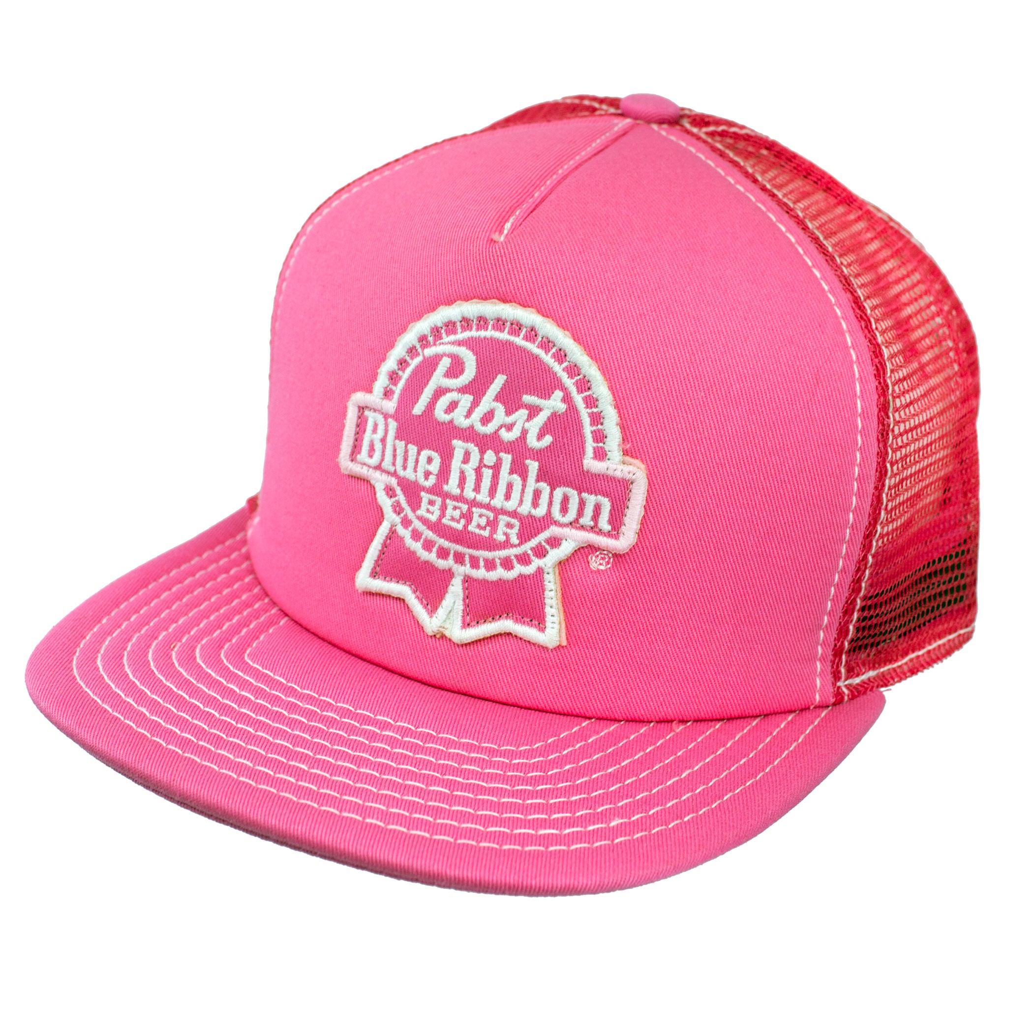 PBR Pabst Blue Ribbon Pink Trucker Hat