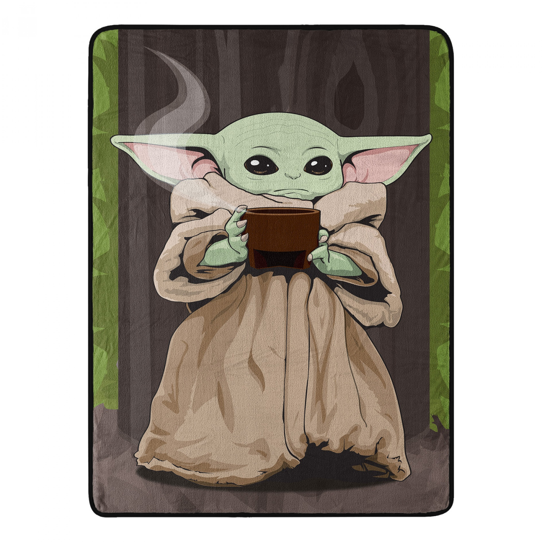 Star Wars The Child Grogu with a Quiet Soup 46x60 Throw Blanket