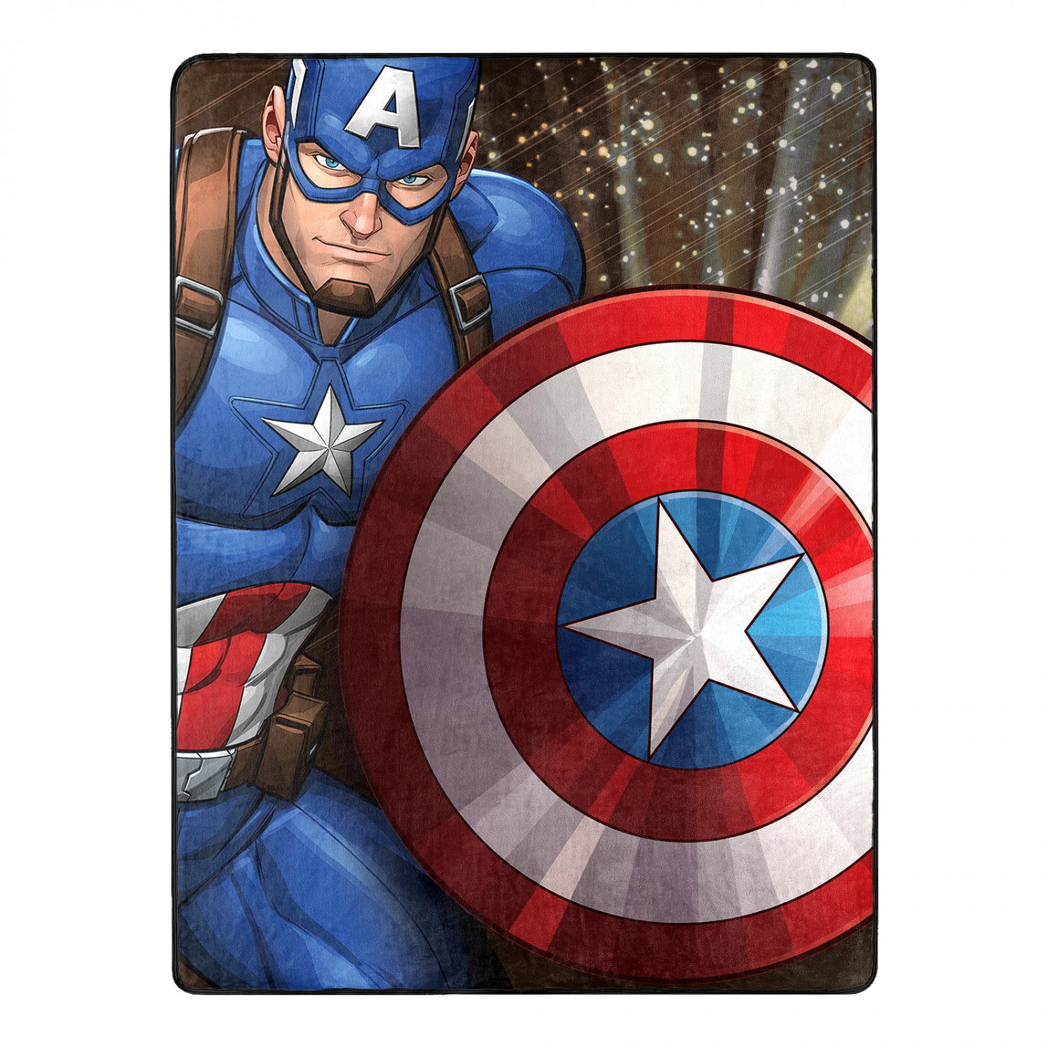 Marvel Comics Captain America Our Captain 46 X 60 Silk Touch Throw