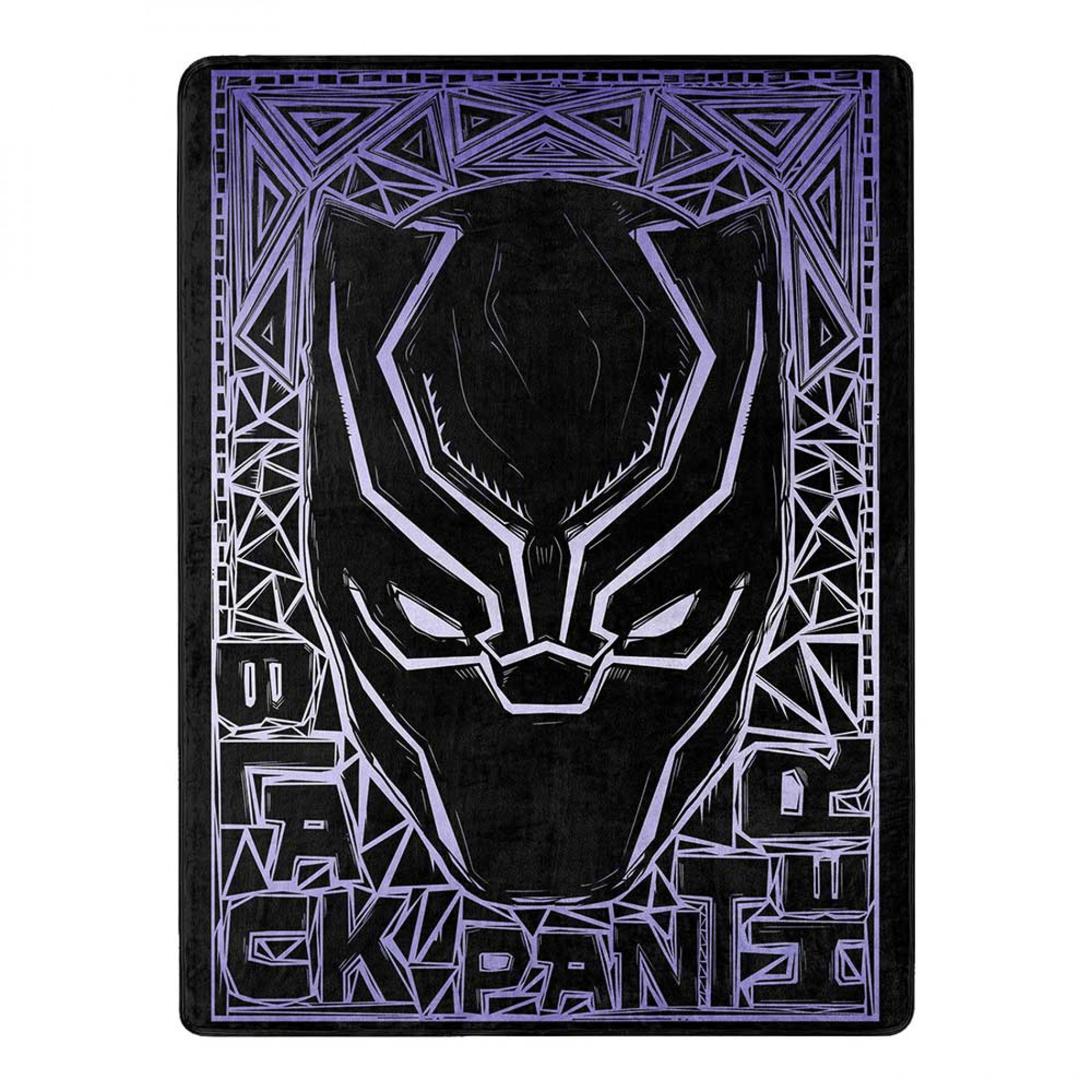 Marvel Comics Black Panther Logo 46"x60" Silk Touch Throw Blanket