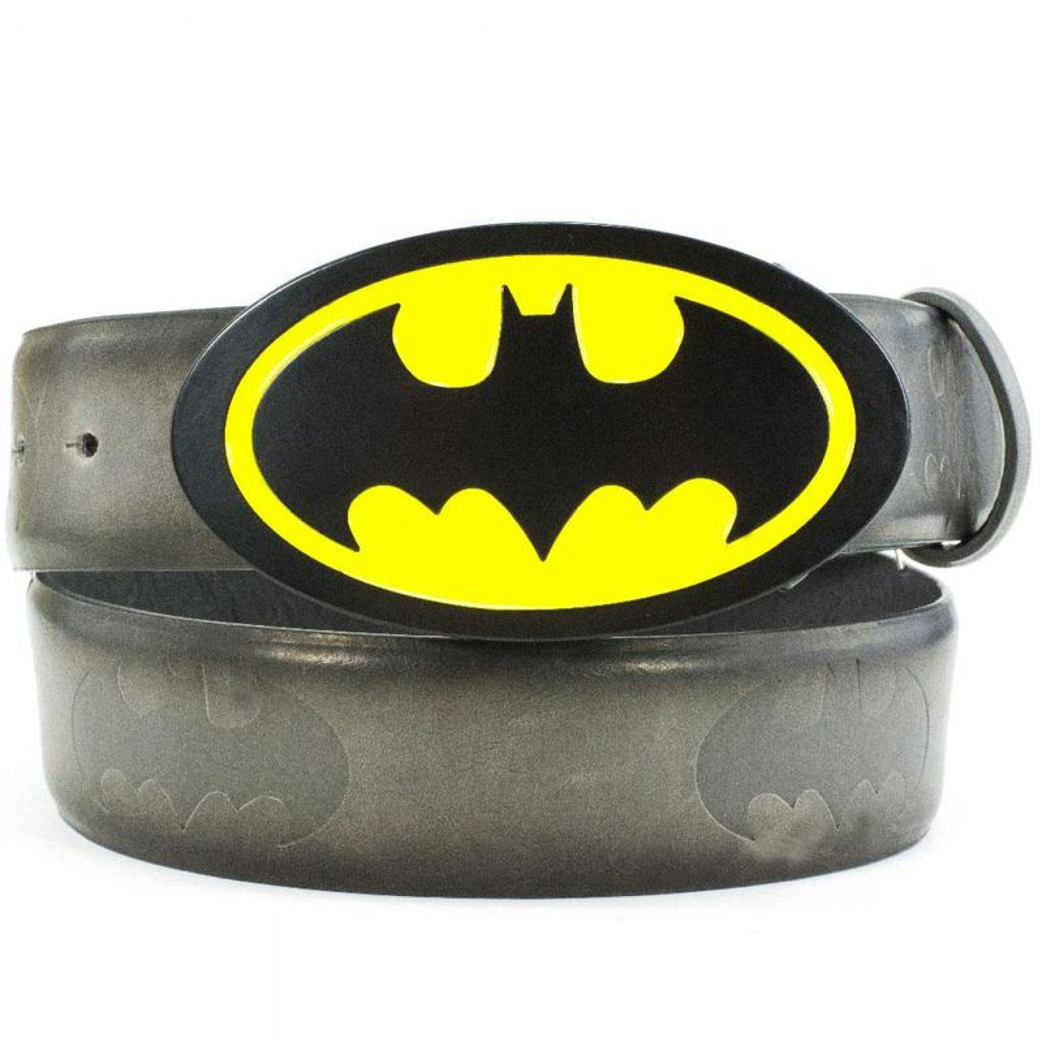 Batman Classic Logo with Embossed Symbols Belt