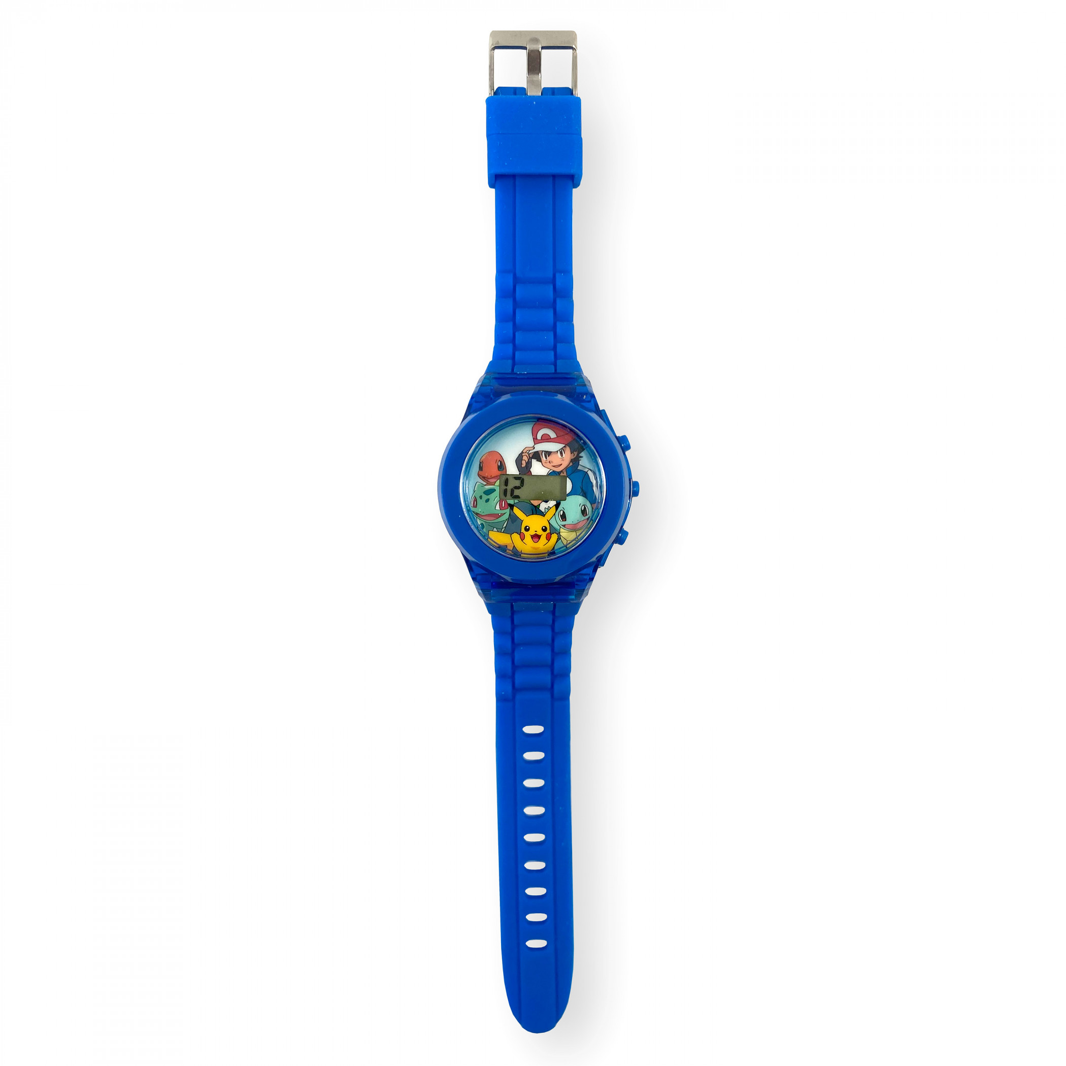 Pokemon Ash and Pikachu LCD Kid's Watch with Rubber Strap