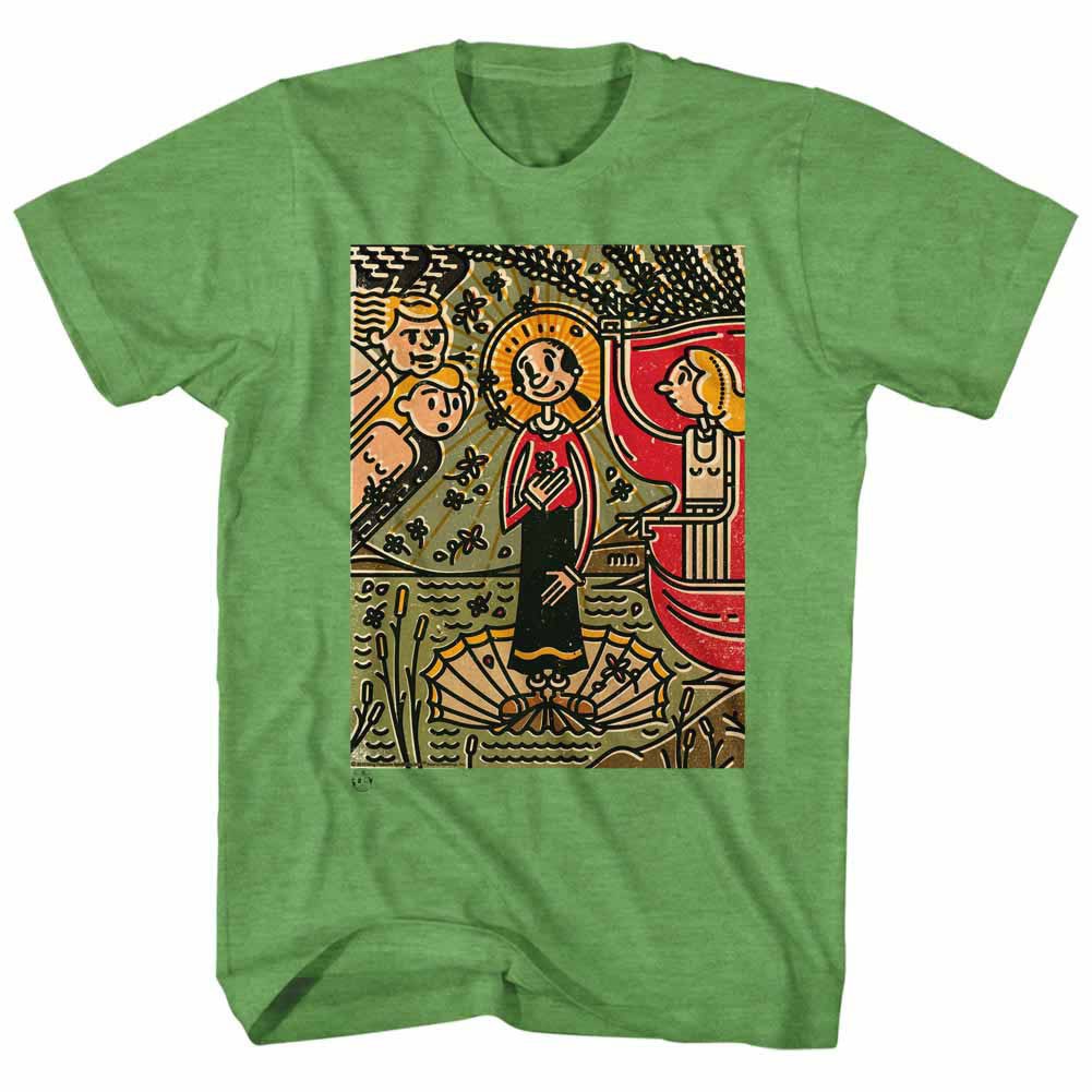 Popeye Mosaic Olive Kelly T-Shirt