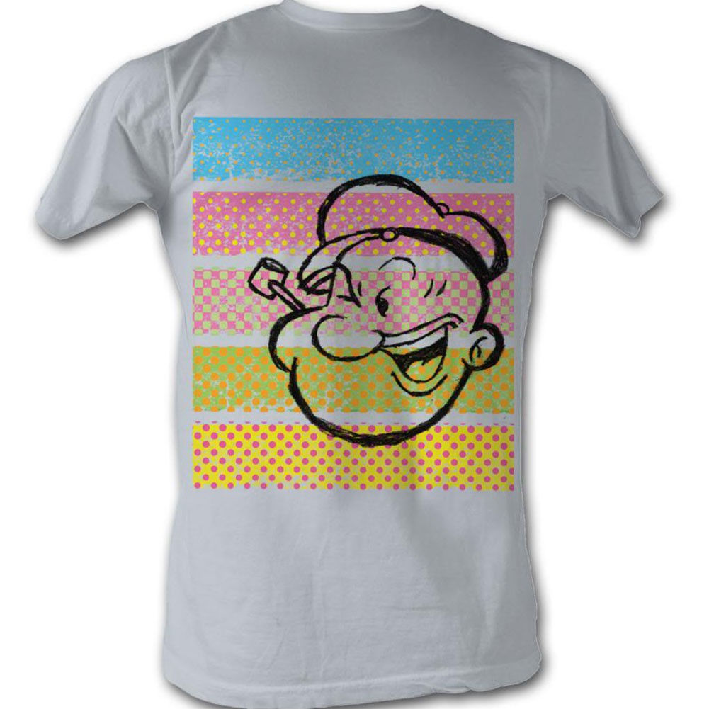 Popeye Popeye Color Stripes T-Shirt