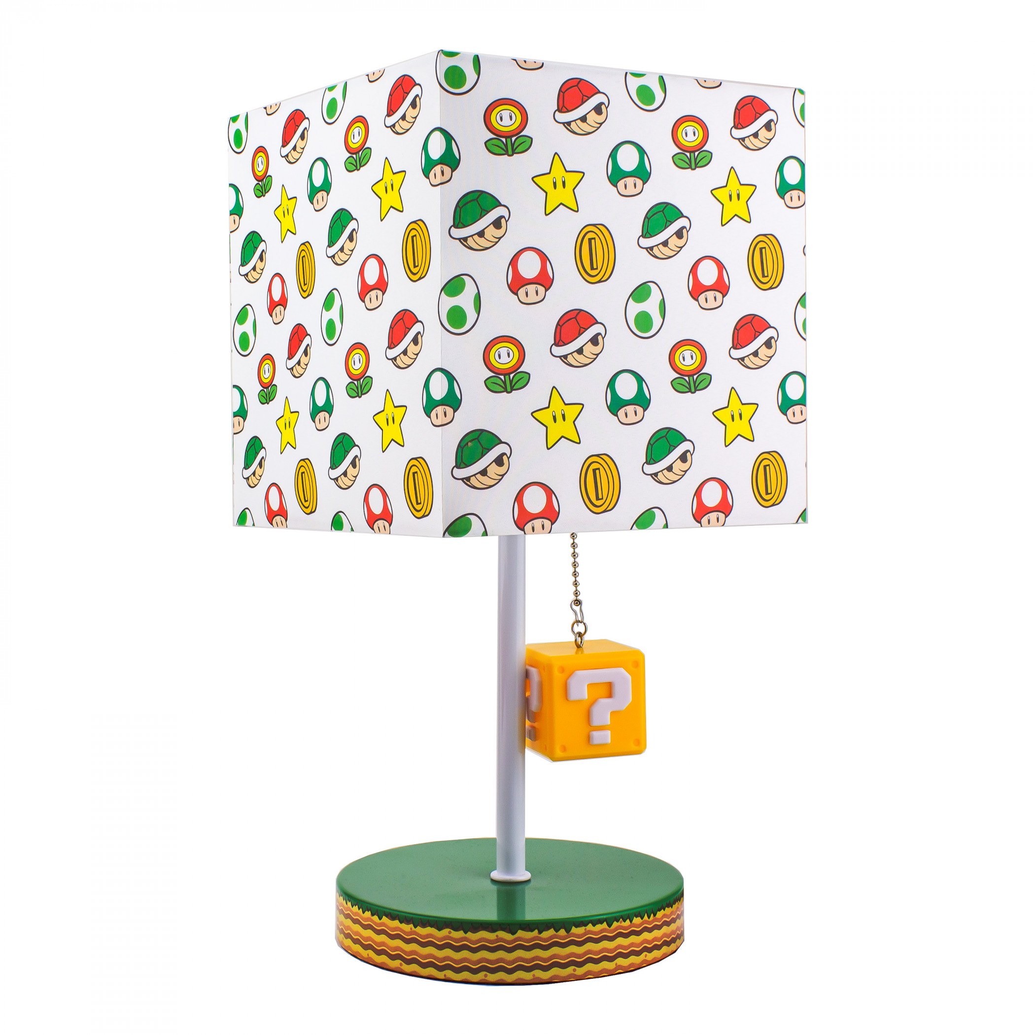 Super Mario Bros. Power Up Desk Lamp with "?" Block Pull Cord
