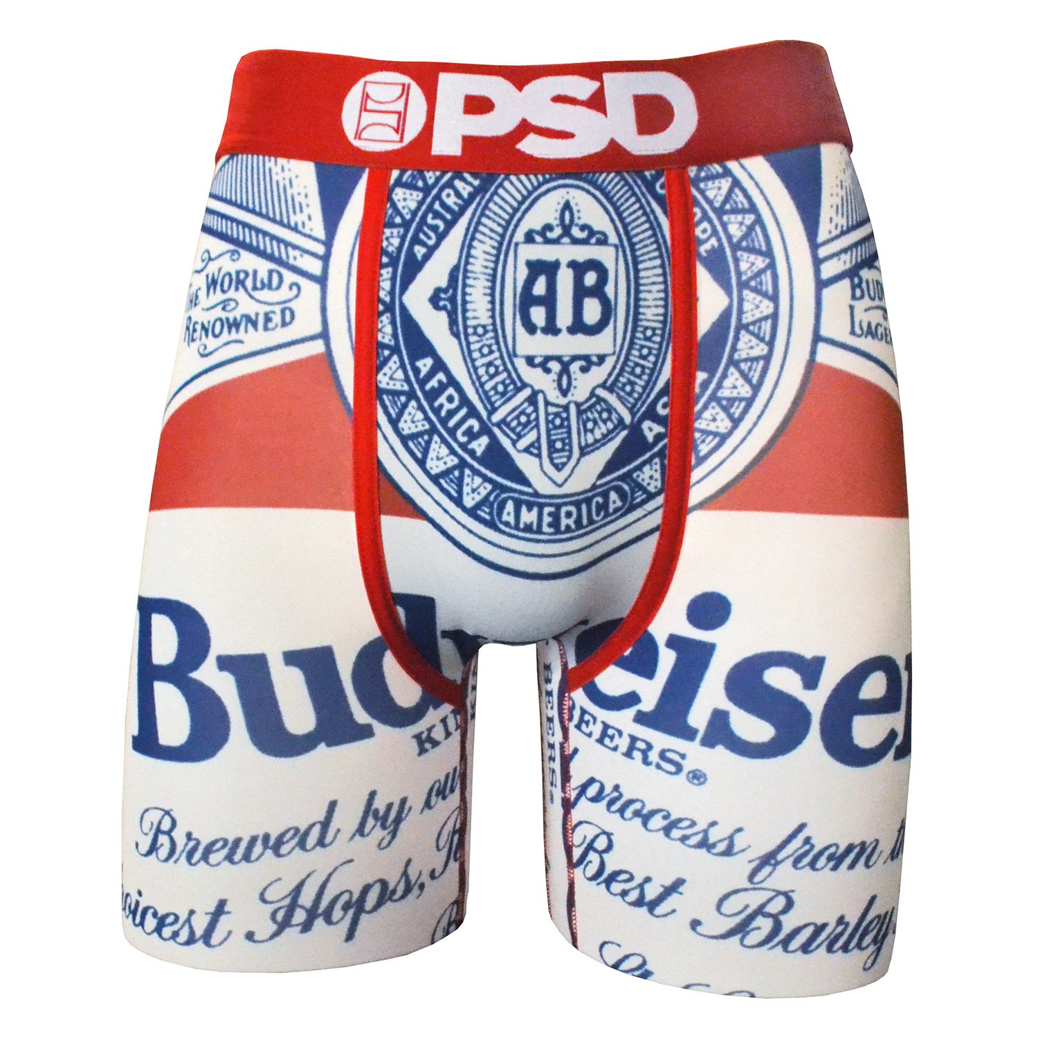 Budweiser Beer Label Boxers
