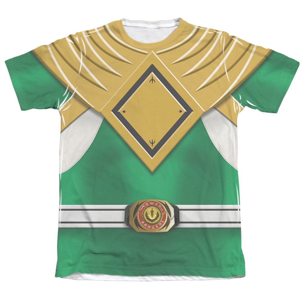 Power Rangers Green Ranger Front and Back Print Costume Tee