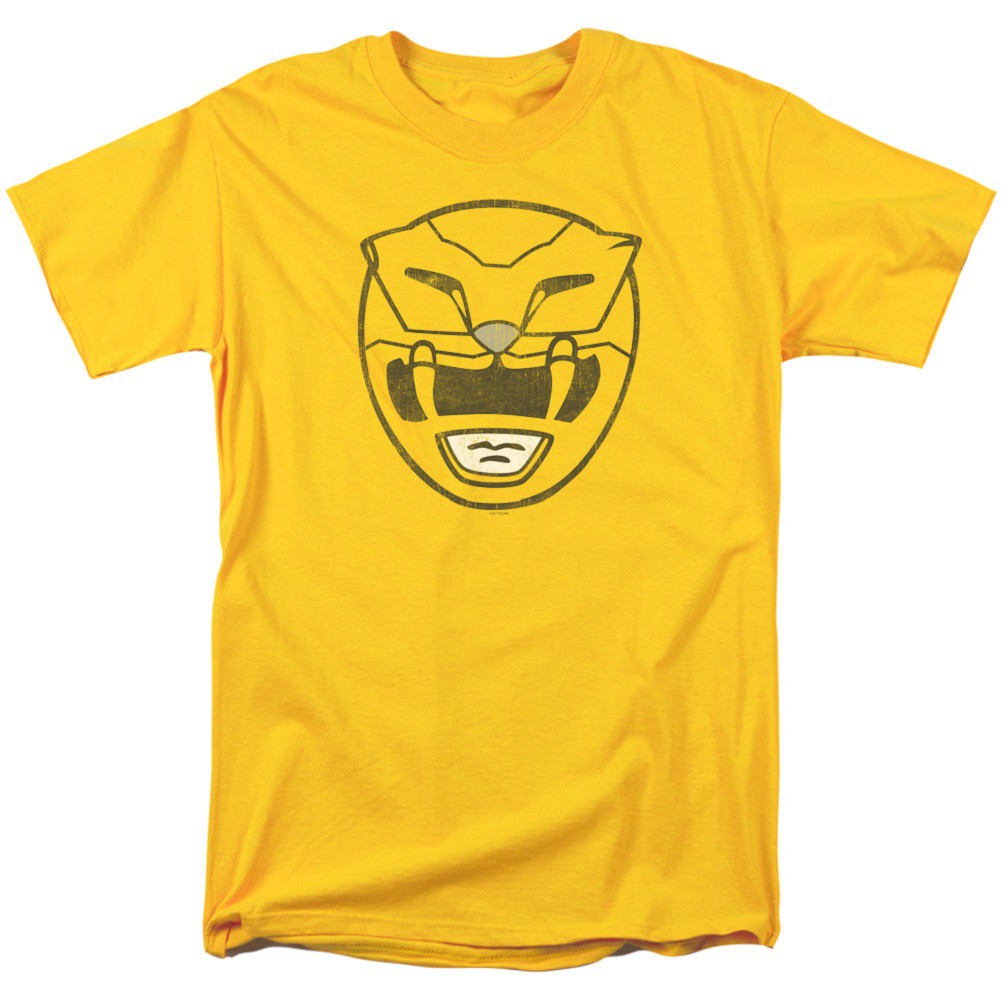 Power Rangers Yellow Ranger Helmet Tshirt