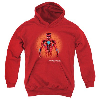 Power Rangers The Movie Red Ranger Red Youth Hoodie